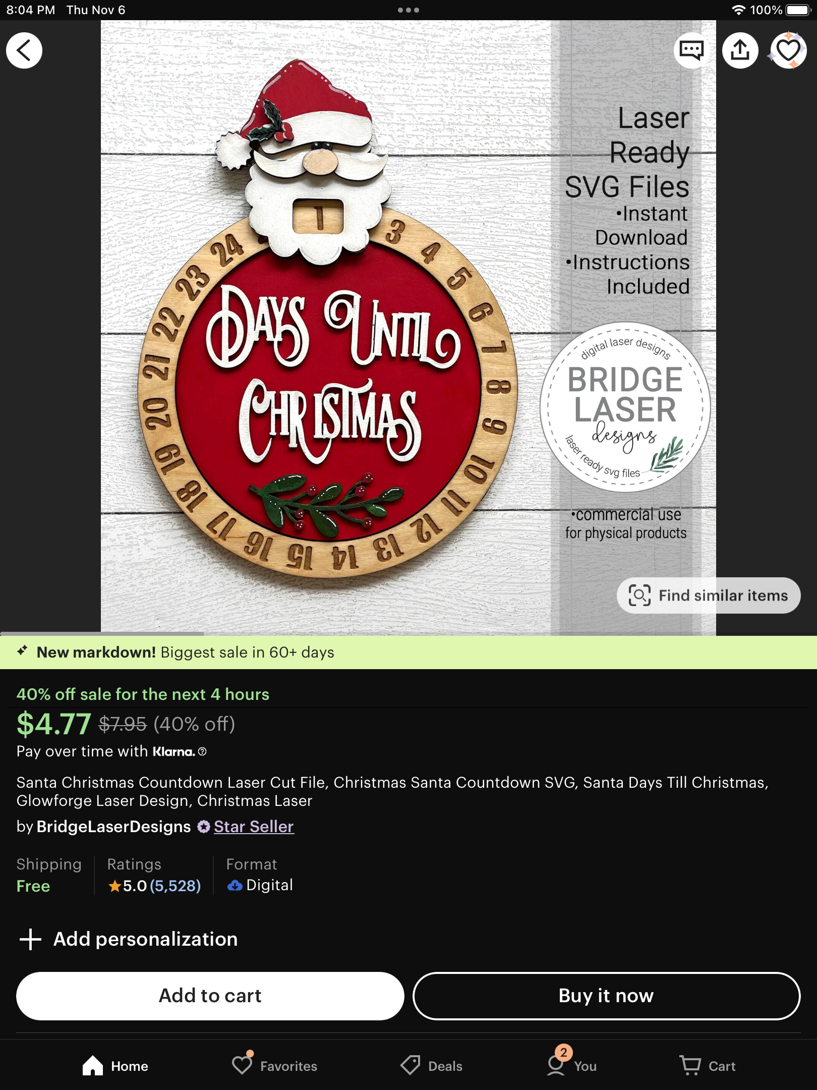 Countdown to Christmas - Santa