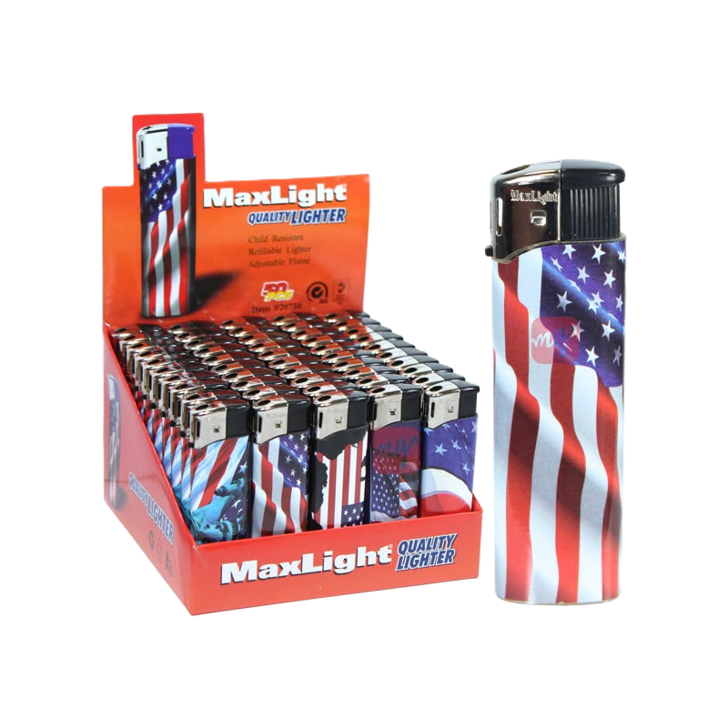 Maxlight Electronic Lighter- Flag
