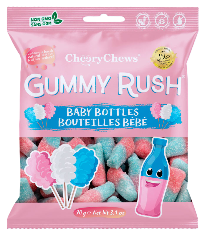 Gummy Rush Baby Bottles 3.1oz Bag (HALAL)