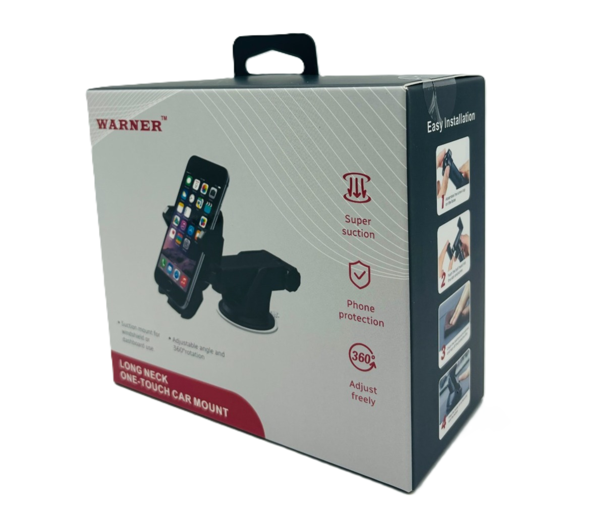 Long Neck One-Touch Car Mount