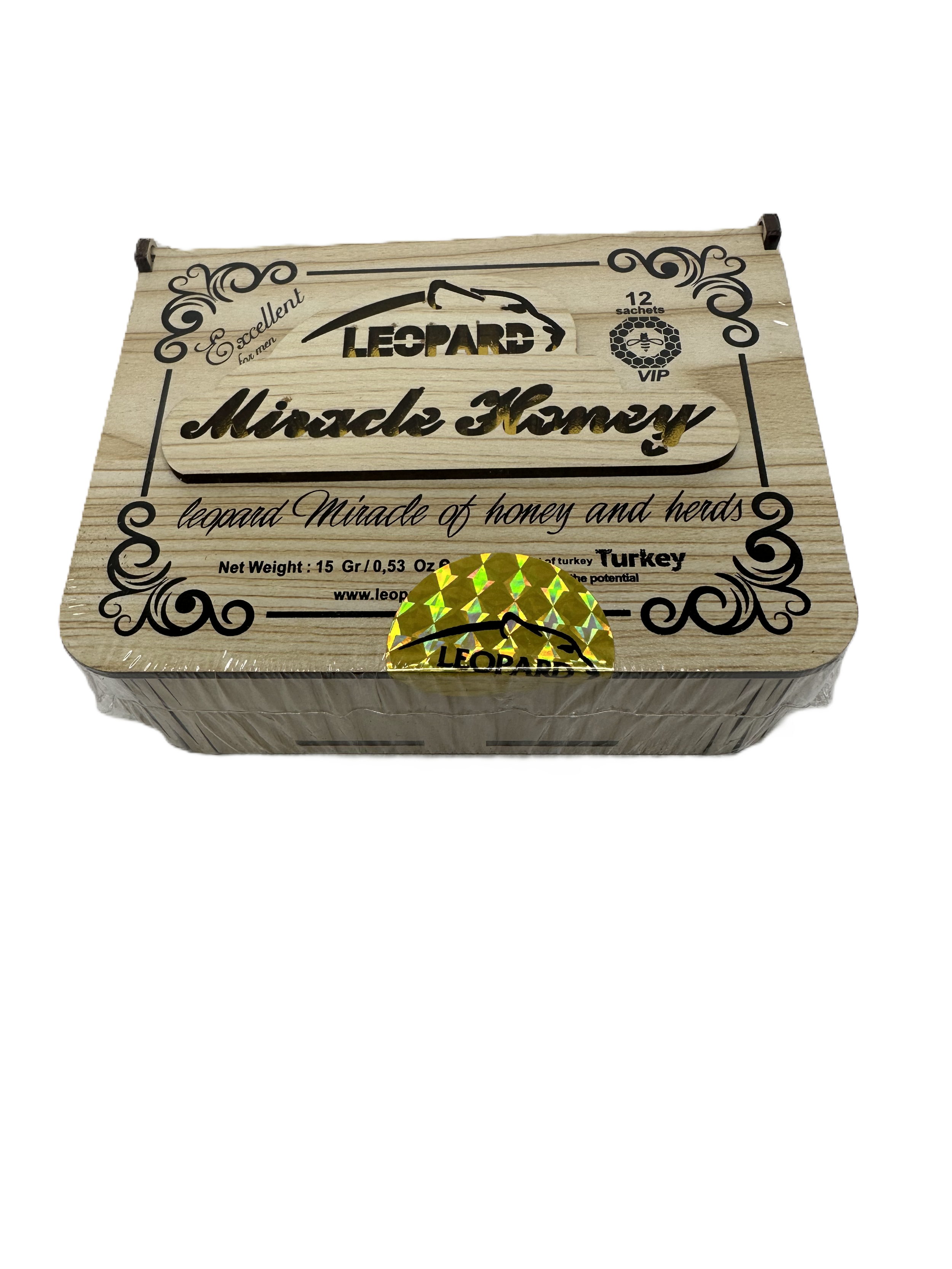 Leopard Miracle Honey Wood Box