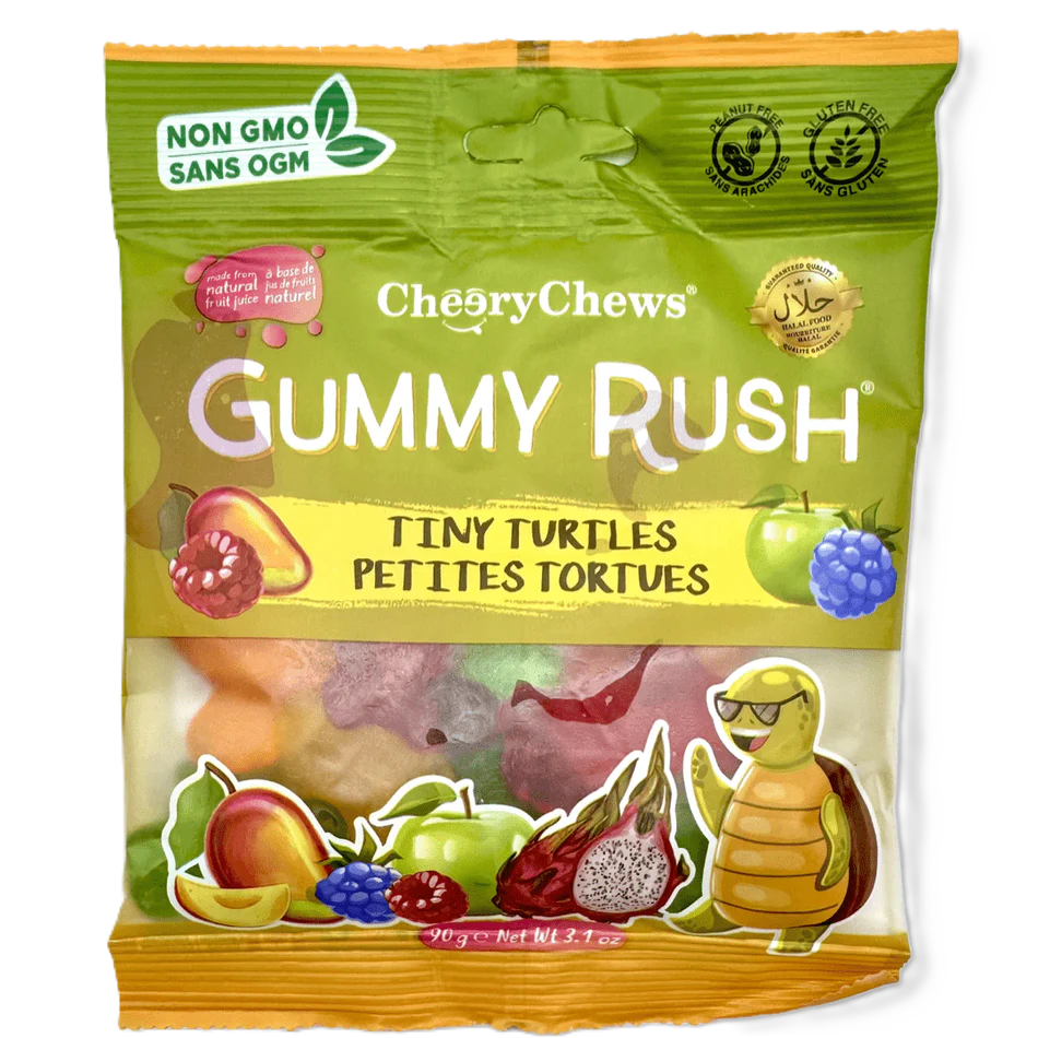 Gummy Rush Tiny Turtles 3.1oz Bag (HALAL)