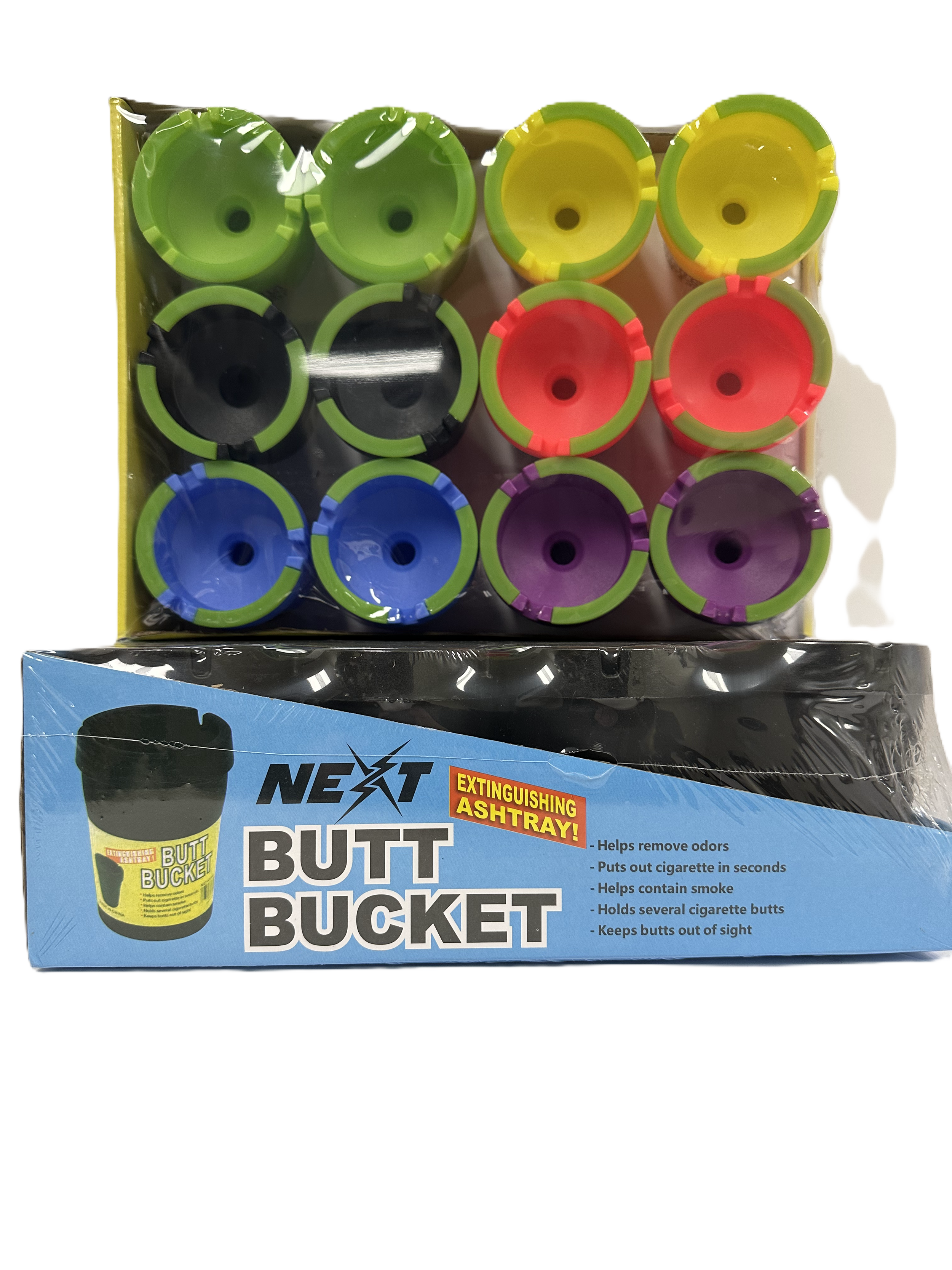 Butt Bucket Assorted Colors 12 CT