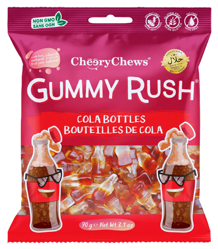 Gummy Rush Cola Bottle 3.1oz Bag (HALAL)