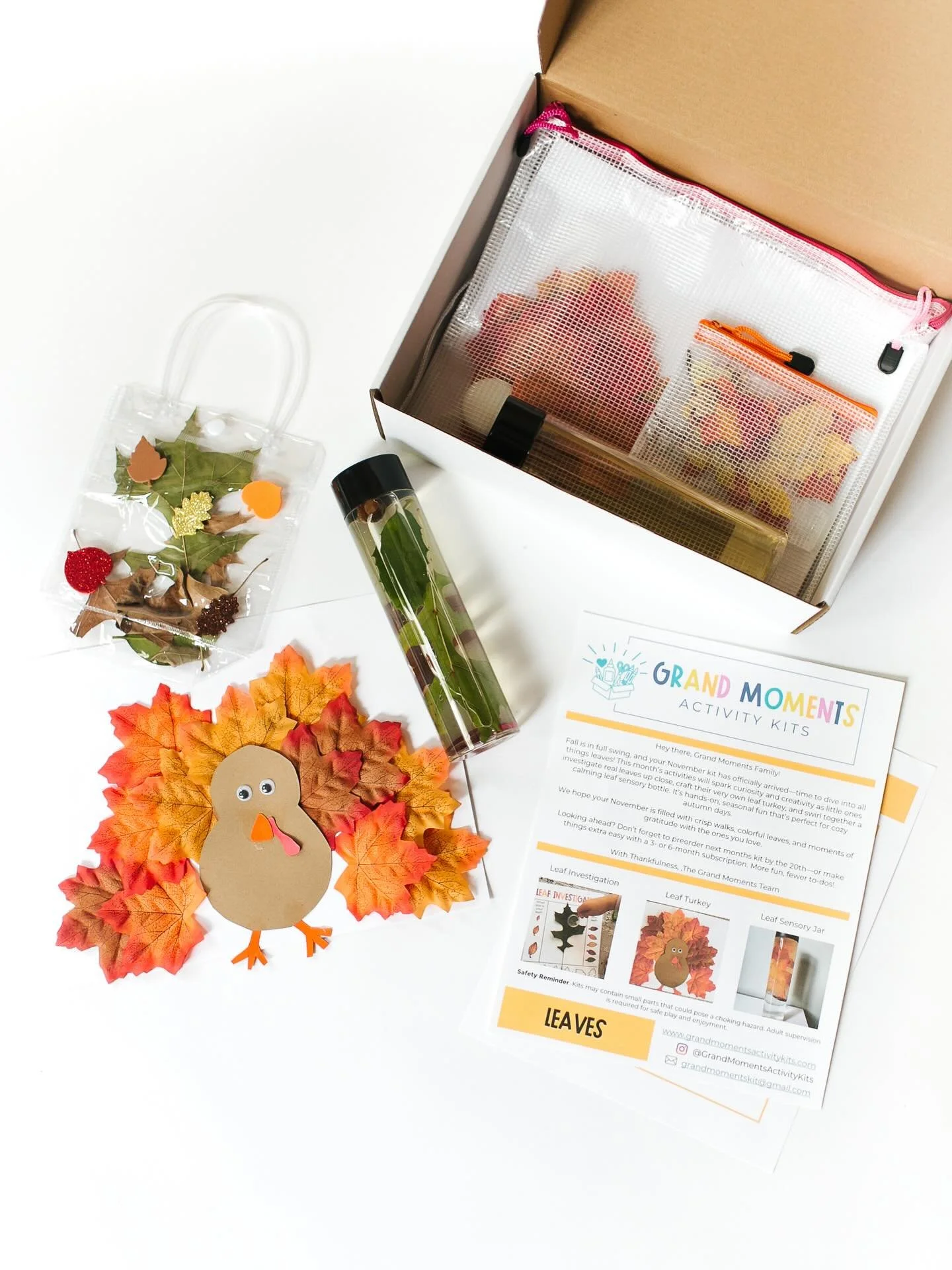 🍂 Next month&rsquo;s kit is all about leaves! 

The November kit brings fall to life with hands-on leaf activities. Little ones will love exploring leaves, making a leaf sensory bottle, and crafting a leaf turkey.

Perfect for cozy autumn days!

Alr