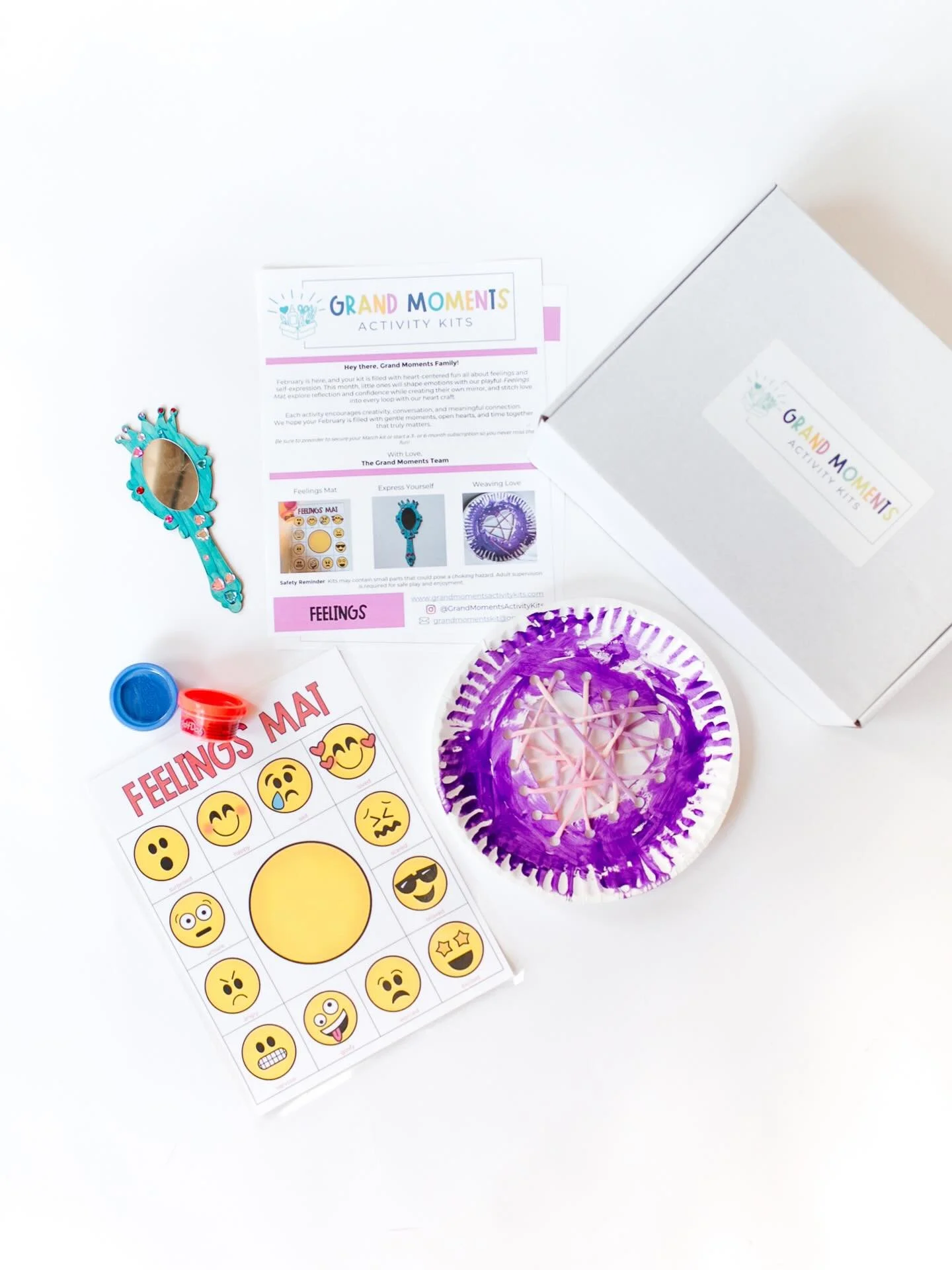 Next months kit is all about feelings 💗

February&rsquo;s kit focuses on helping little ones recognize, express, and explore their emotions through hands on play. Inside the February Feelings Kit, kids will use a playdough feelings mat, create an ex