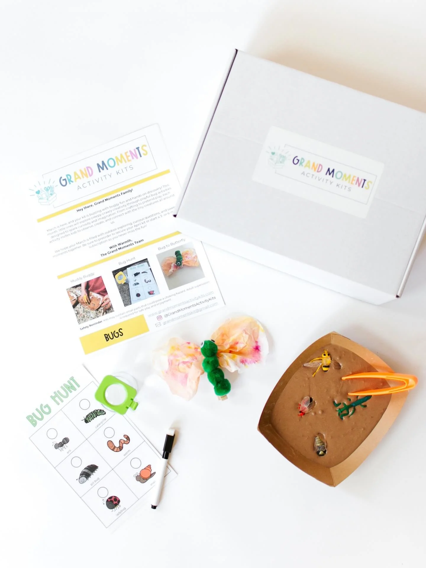 Next month&rsquo;s kit is all about bugs 🐞

Inside the March Bug Kit, kids will get messy with muddy buggy sensory play, head outside for a bug hunt, and create their own bug-to-butterfly transformation craft.

Perfect for imagination, movement, and