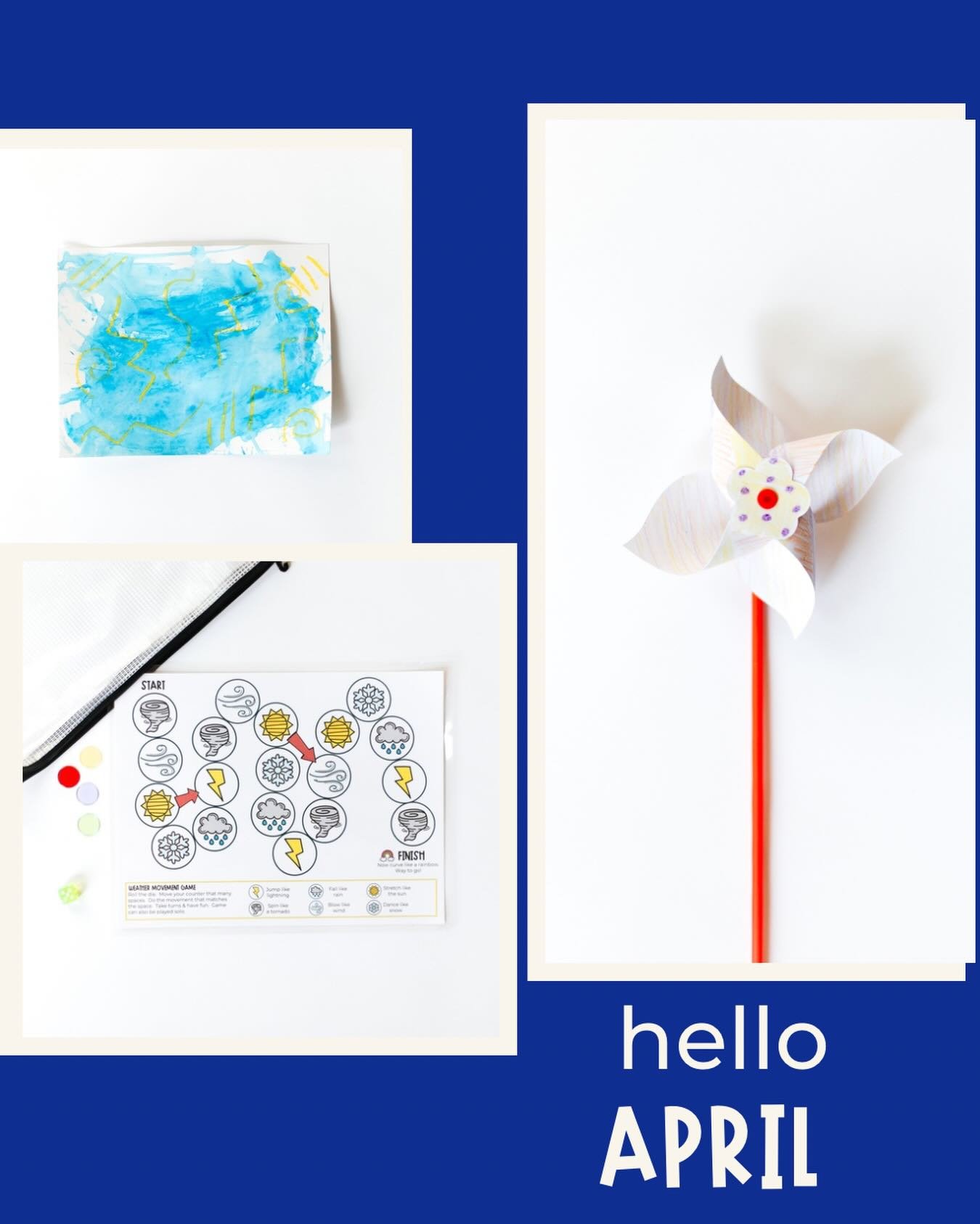 Hello April 🌦️

This month we&rsquo;re exploring all things weather with simple, hands-on play that invites little ones to observe, create, and make sense of the world around them.

I&rsquo;m especially looking forward to some extra family time duri