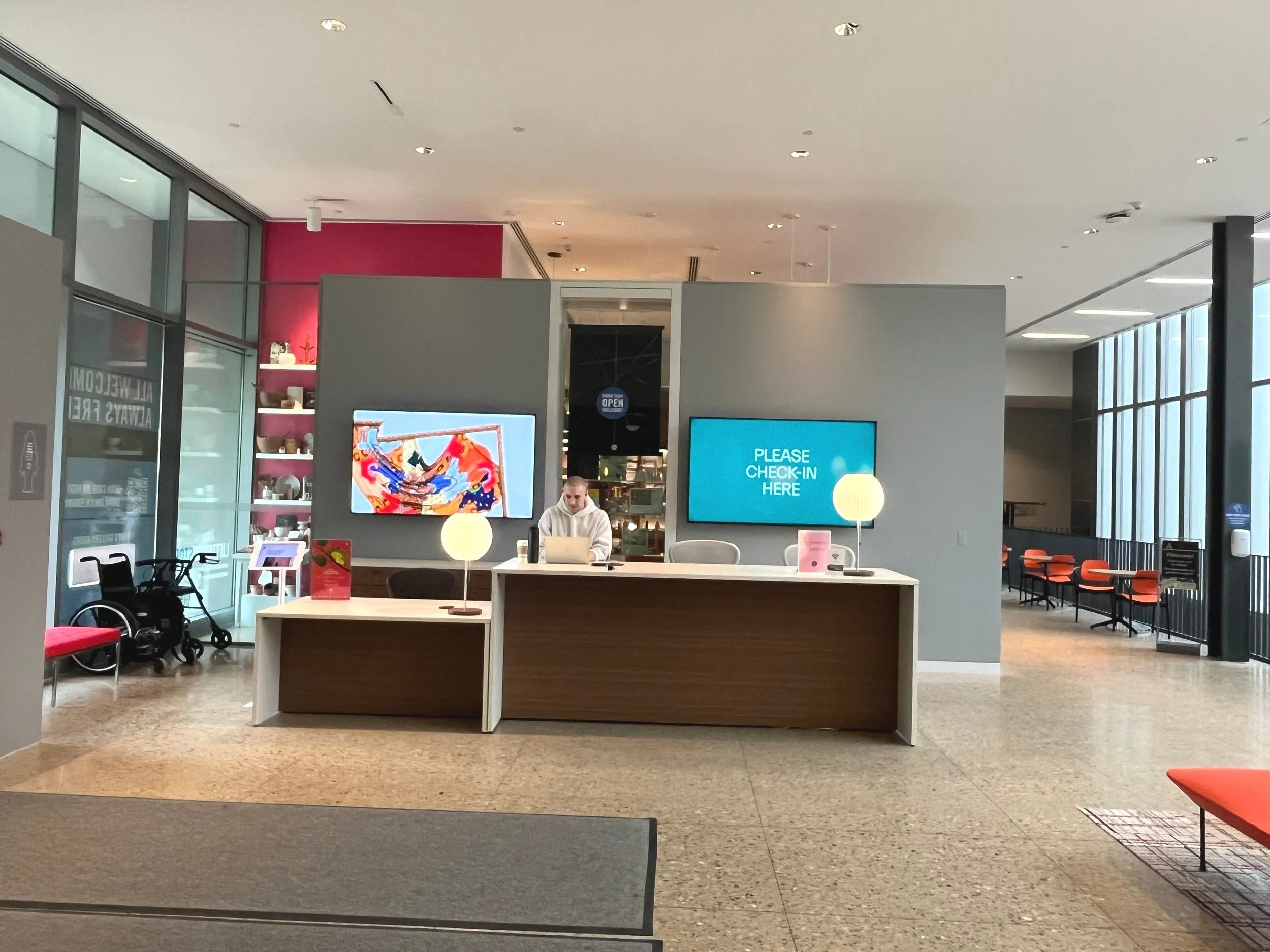 Installation Photo of Completed Reception.