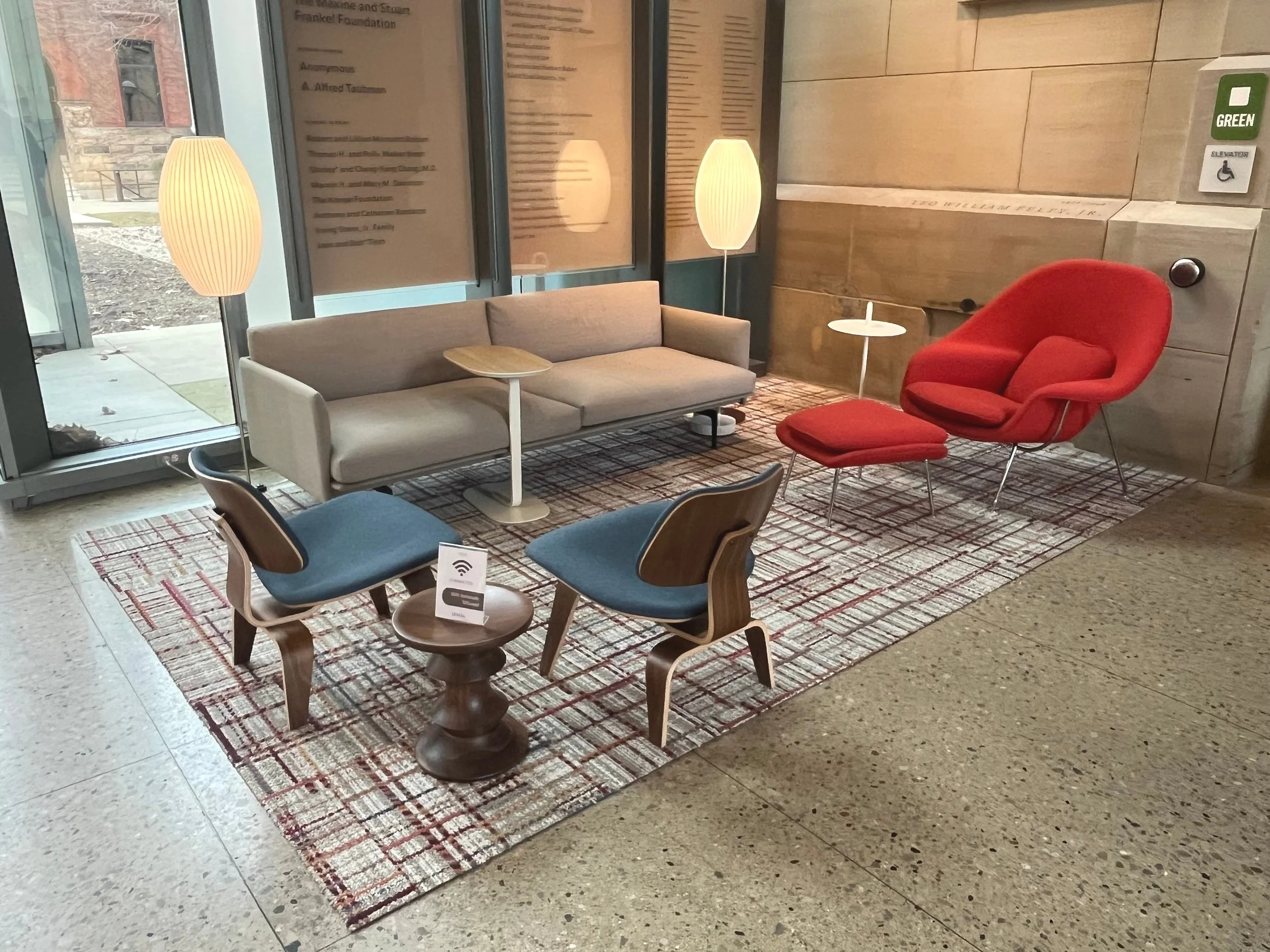 Installation Photo of Completed Lobby.