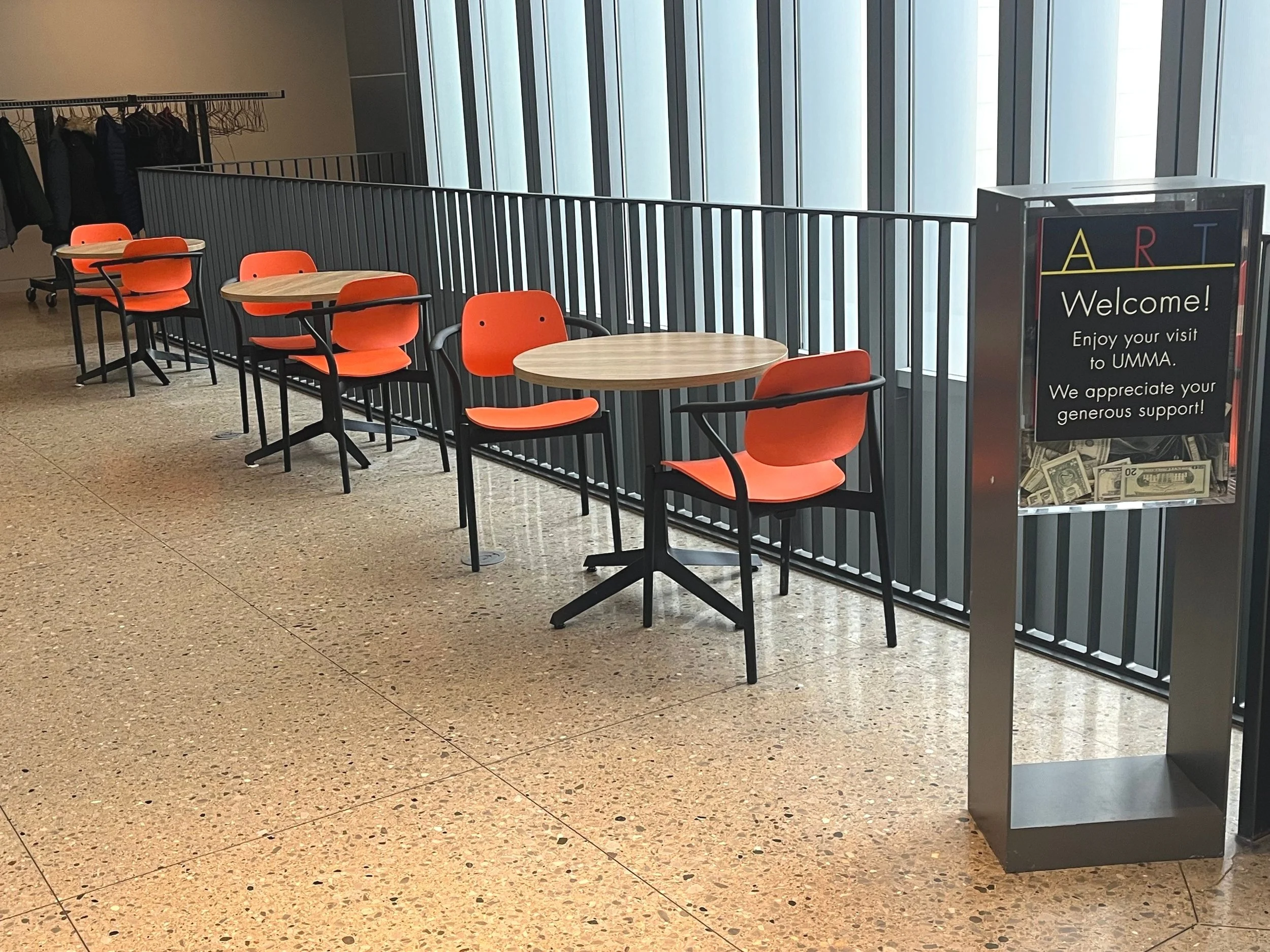 Installation Photo of Completed Seating Area.