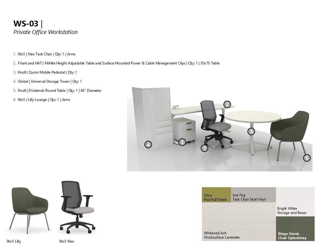 Page from the custom presentation I designed for the client/final bid package.