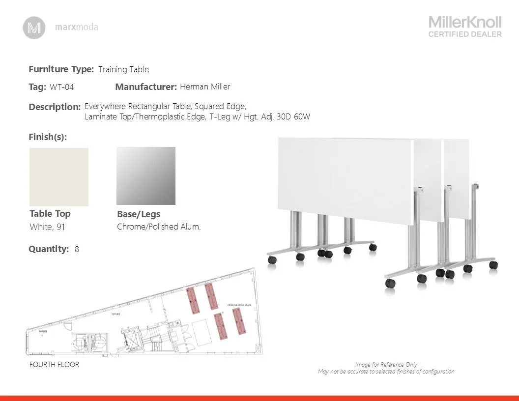 Page from the custom presentation I designed for the client.