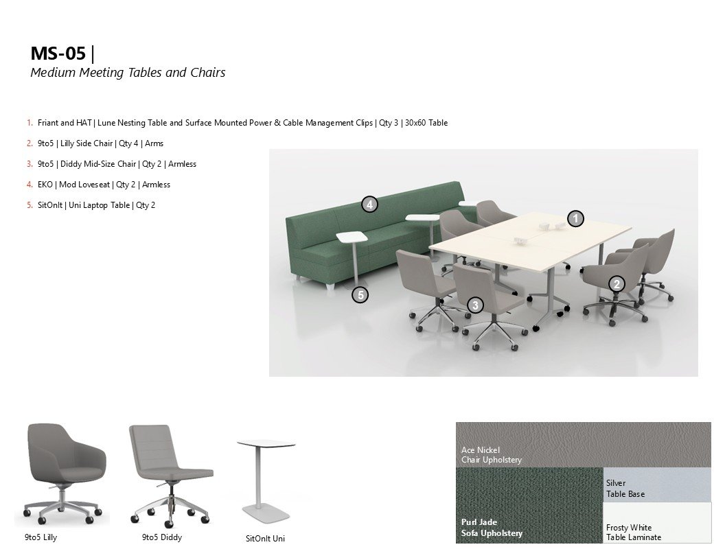 Page from the custom presentation I designed for the client/final bid package.