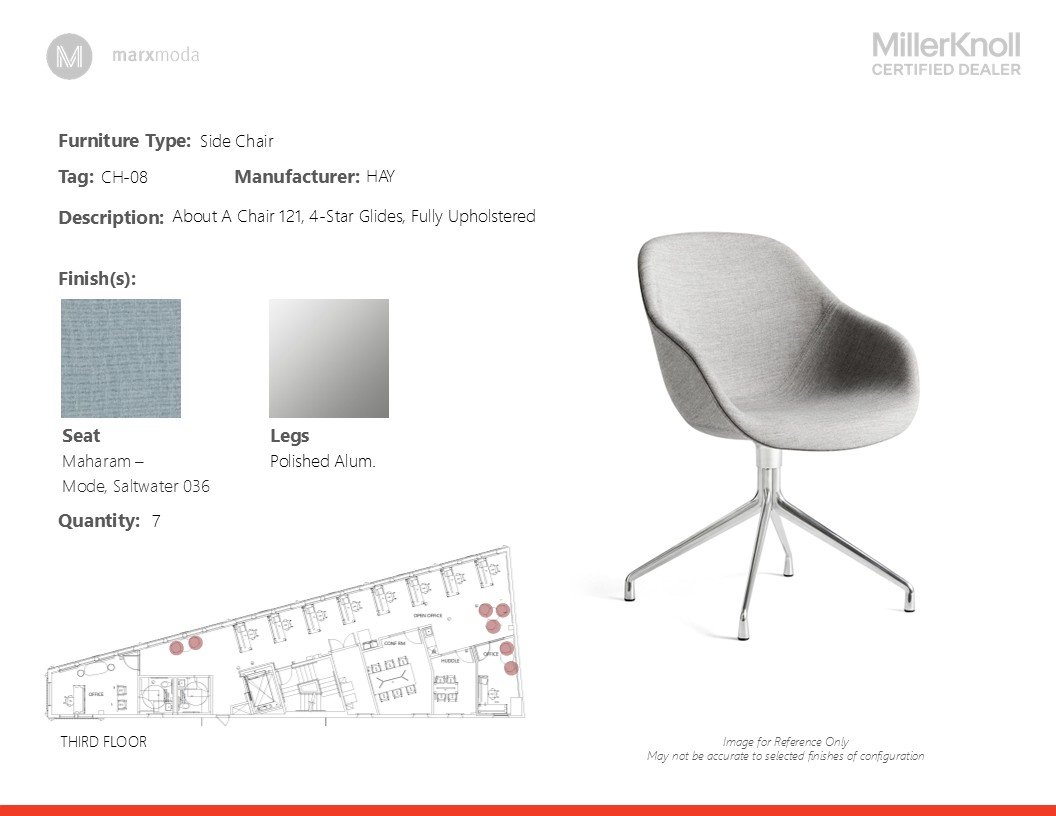 Page from the custom presentation I designed for the client.