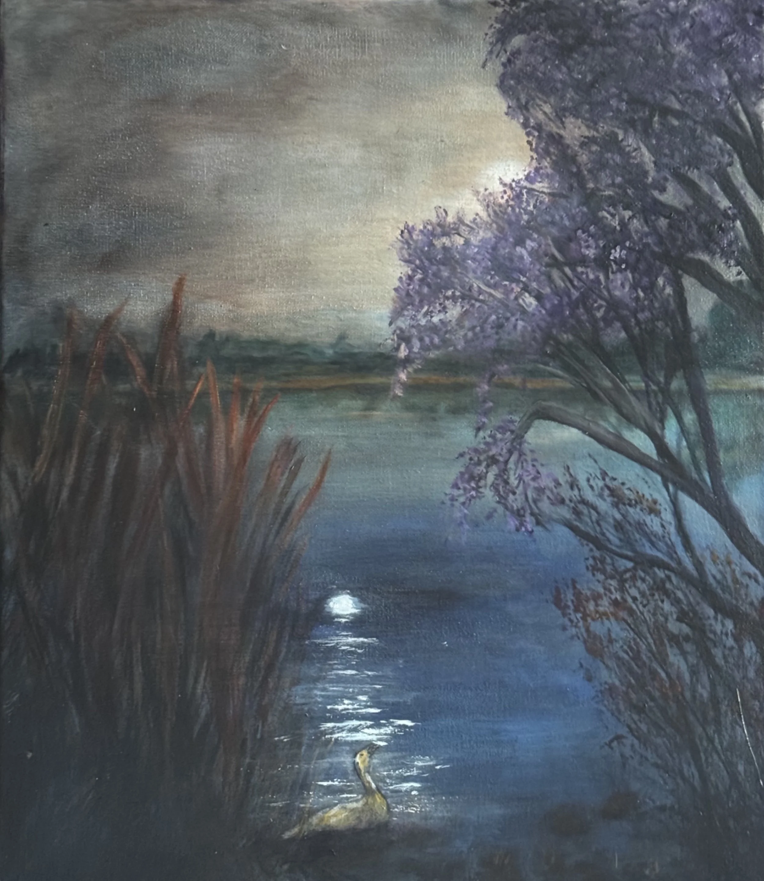 The Light Held, lyrical atmospheric landscape by litasmitharttn.com. Part of Lita Smith's "Lingering in the Light" series 2026