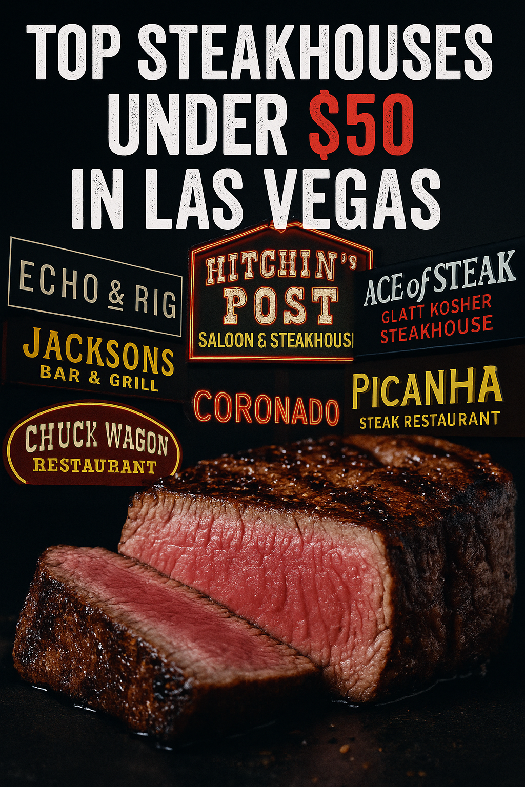 🔥Top Steakhouses in Las Vegas Where You Can Drop Under $50 and Still Eat Like a Damn Boss🔥