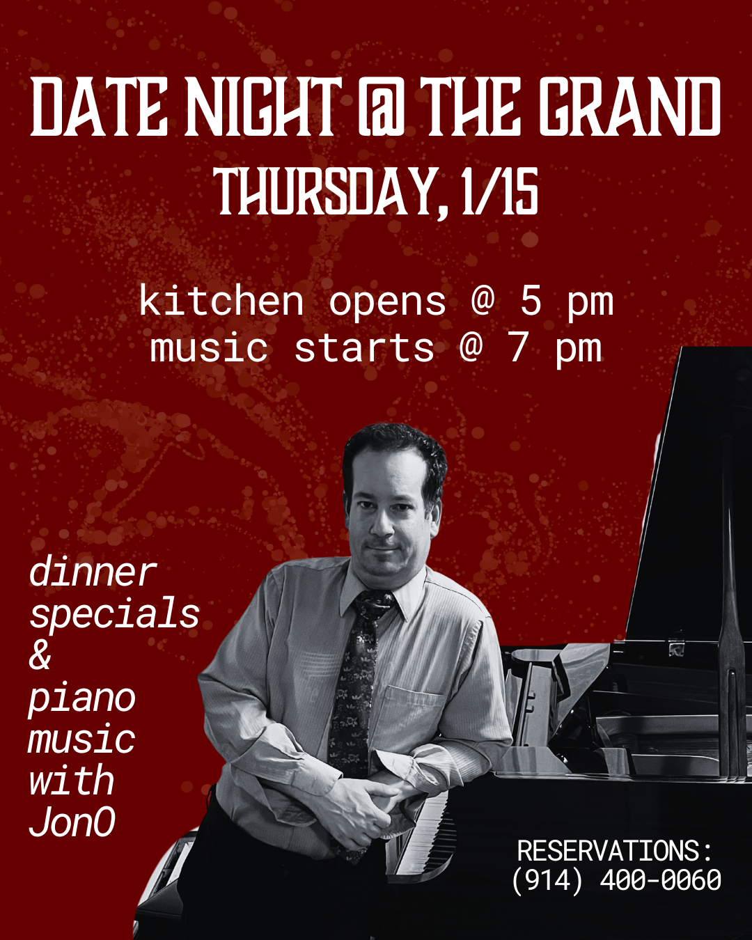 Date Night, dinner &amp; a piano