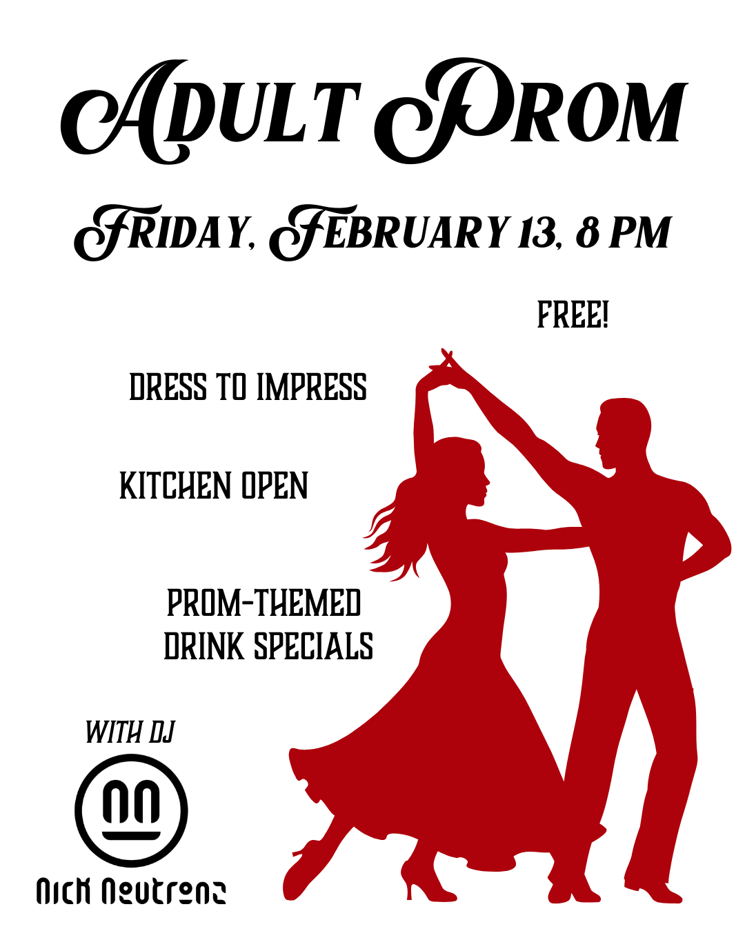 Adult Prom Winter Dance Party 