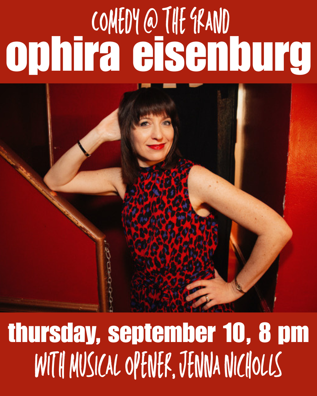 Comedy @ The Grand: Ophira Eisenberg 