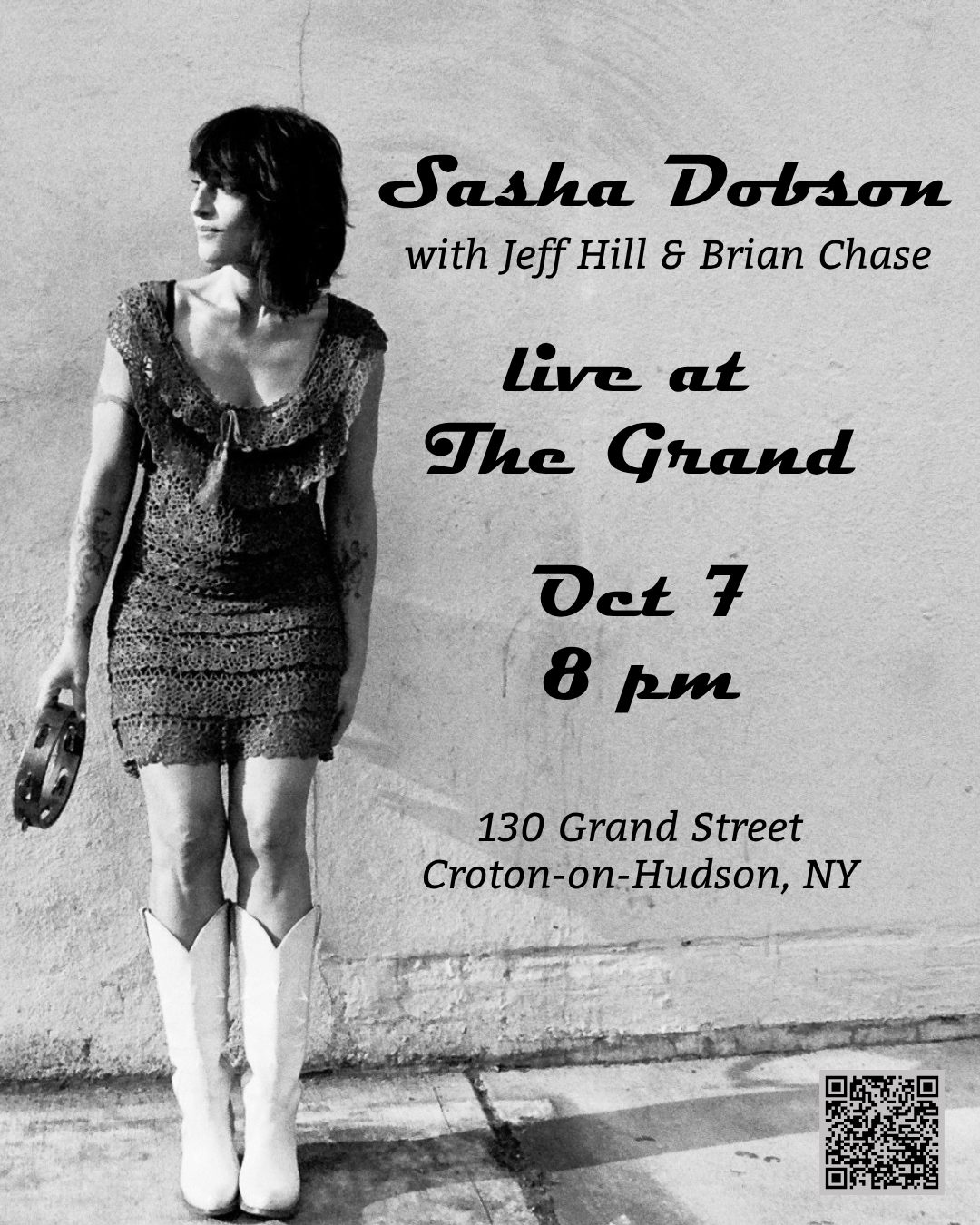 Sasha Dobson with Jeff Hill &amp; Brian Chase