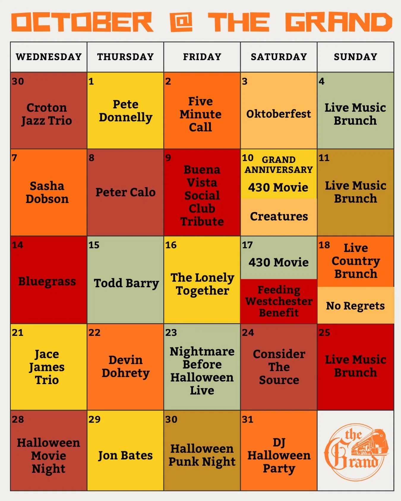 October at The Grand