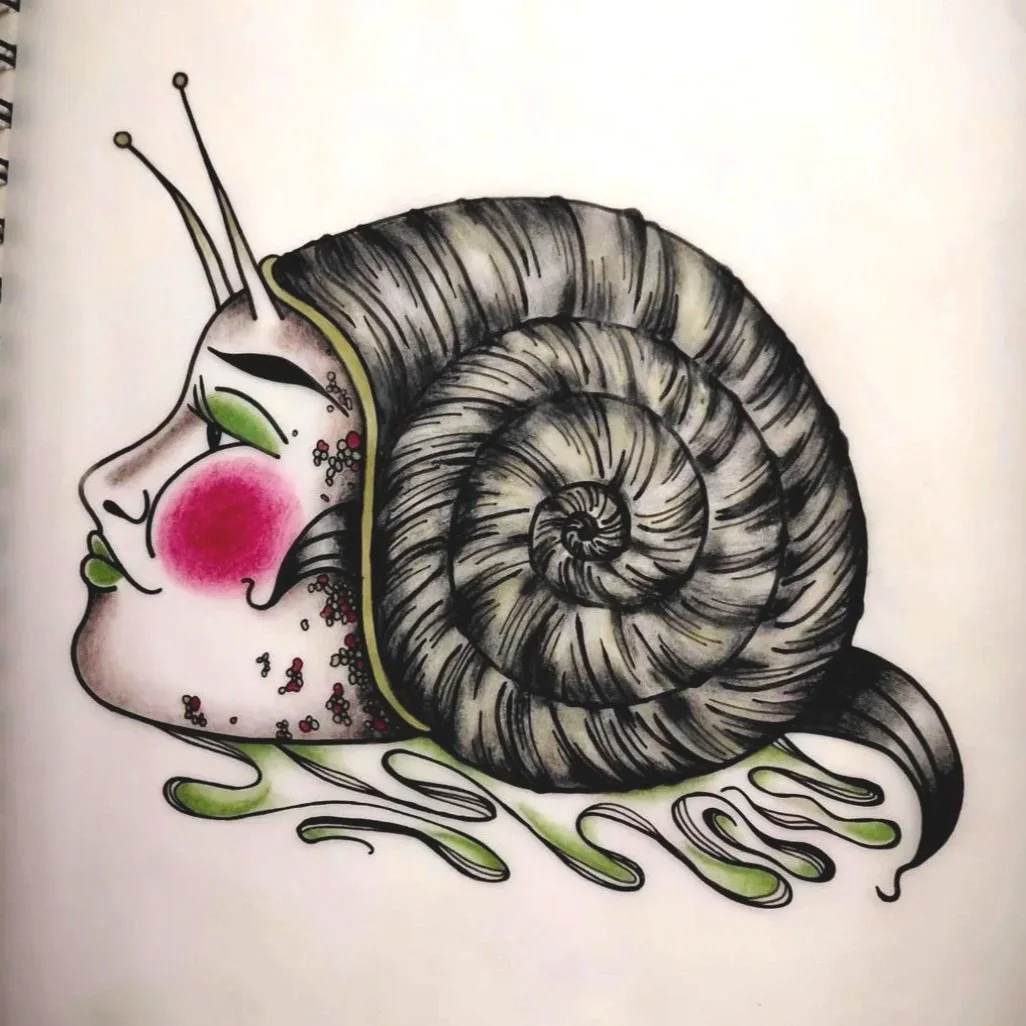 Snail Lady Face