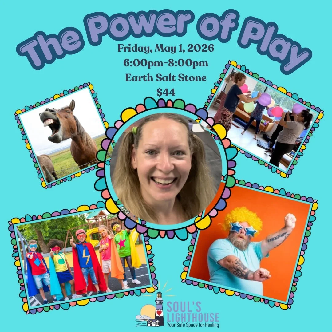 Playtime is back!!! Join Charity May 1, from 6-8pm @earth.salt.stone for another Power of Play workshop, an interactive, experience-based workshop to lessen the heaviness you are carrying by tapping into your childlike playfulness to offer you more j