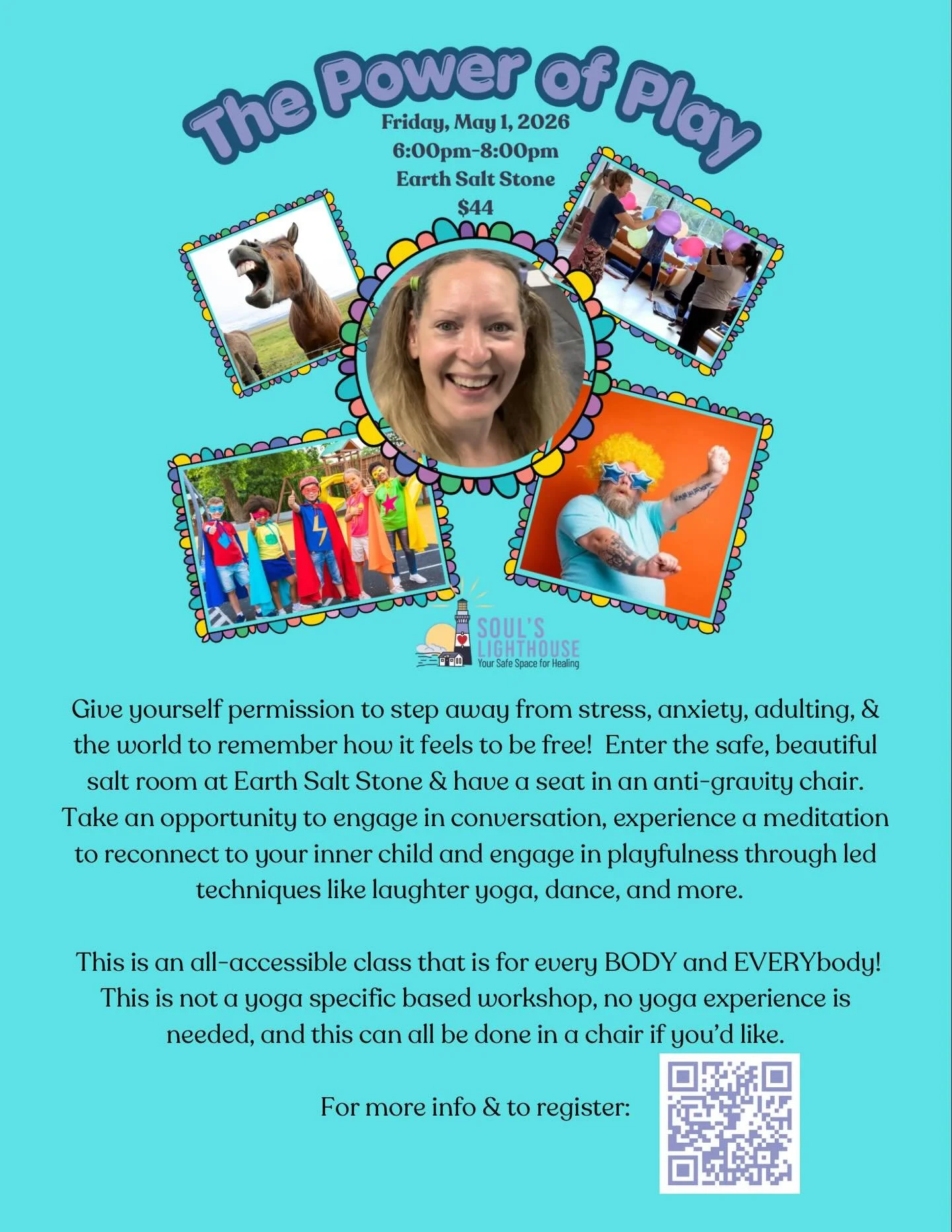 Join me THIS Friday, May 1 from 6-8pm @earth.salt.stone for the Power of Play workshop! 🥰🥰
❤️ In a world and time that stress, pain, and grief is everywhere at an unprecedented level, I&rsquo;d invite you to give yourself permission to break from t