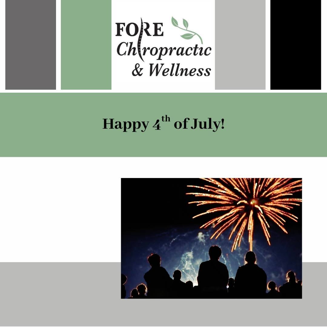 🎆 Happy 4th of July from all of us at Fore Chiropractic & Wellness!
As we celebrate freedom, family, and fireworks today, don’t forget to care for the body that lets you enjoy it all. ❤️💙
Whether you're chasing kids, grilling with frie