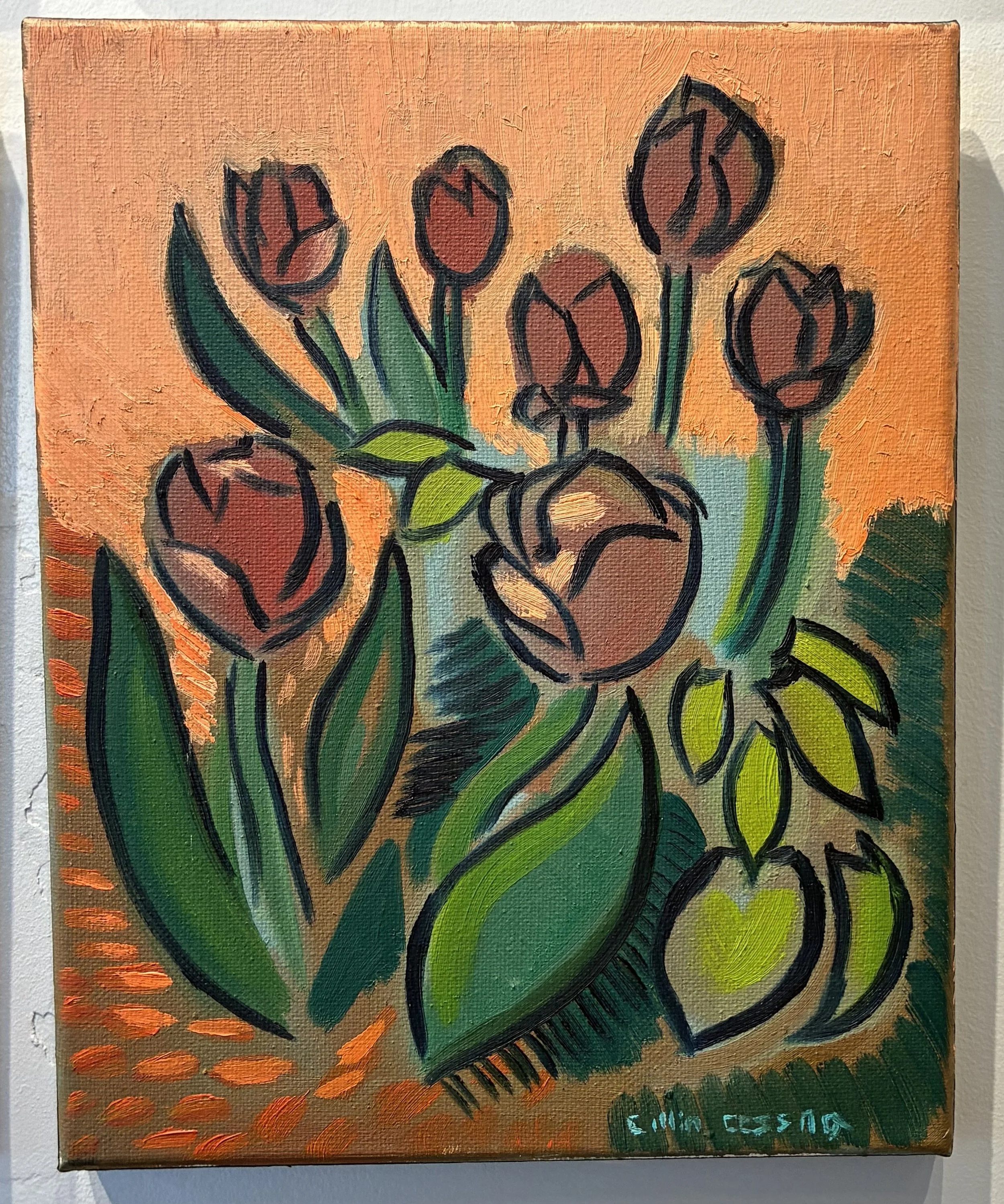 34 ”Blooming Violet Tulips” by Collin Cessna