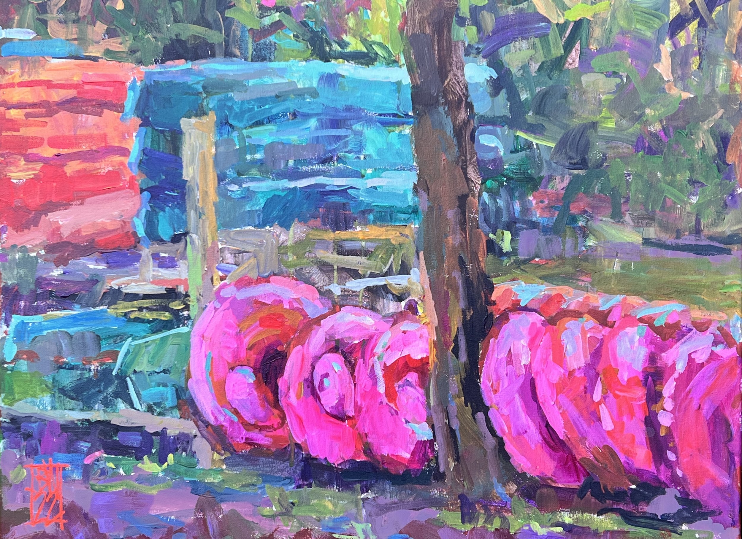 "Float On" painting by Beth-Ann Wilson