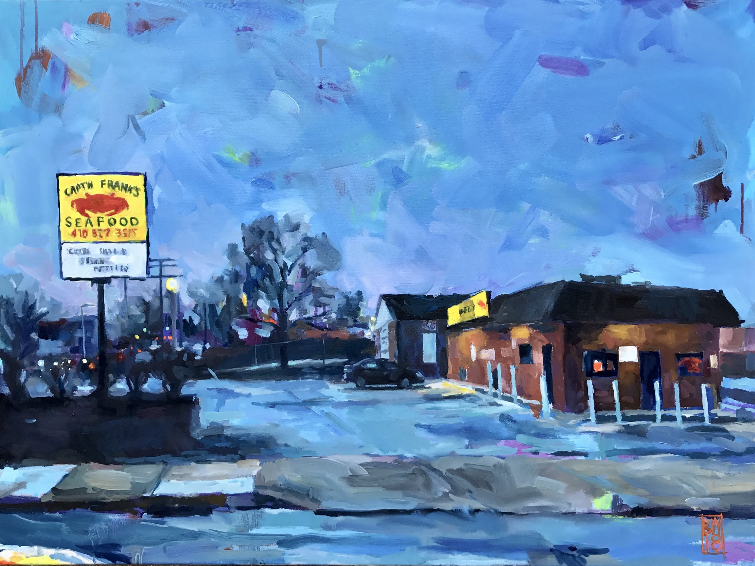 "Captn Franks" painting by Beth-Ann Wilson