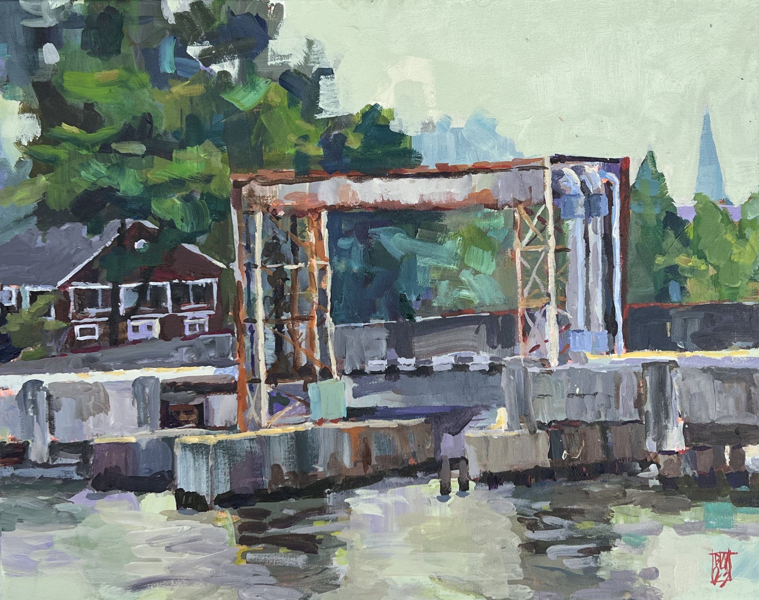 "Bridge in Annapolis" painting by Beth-Ann Wilson