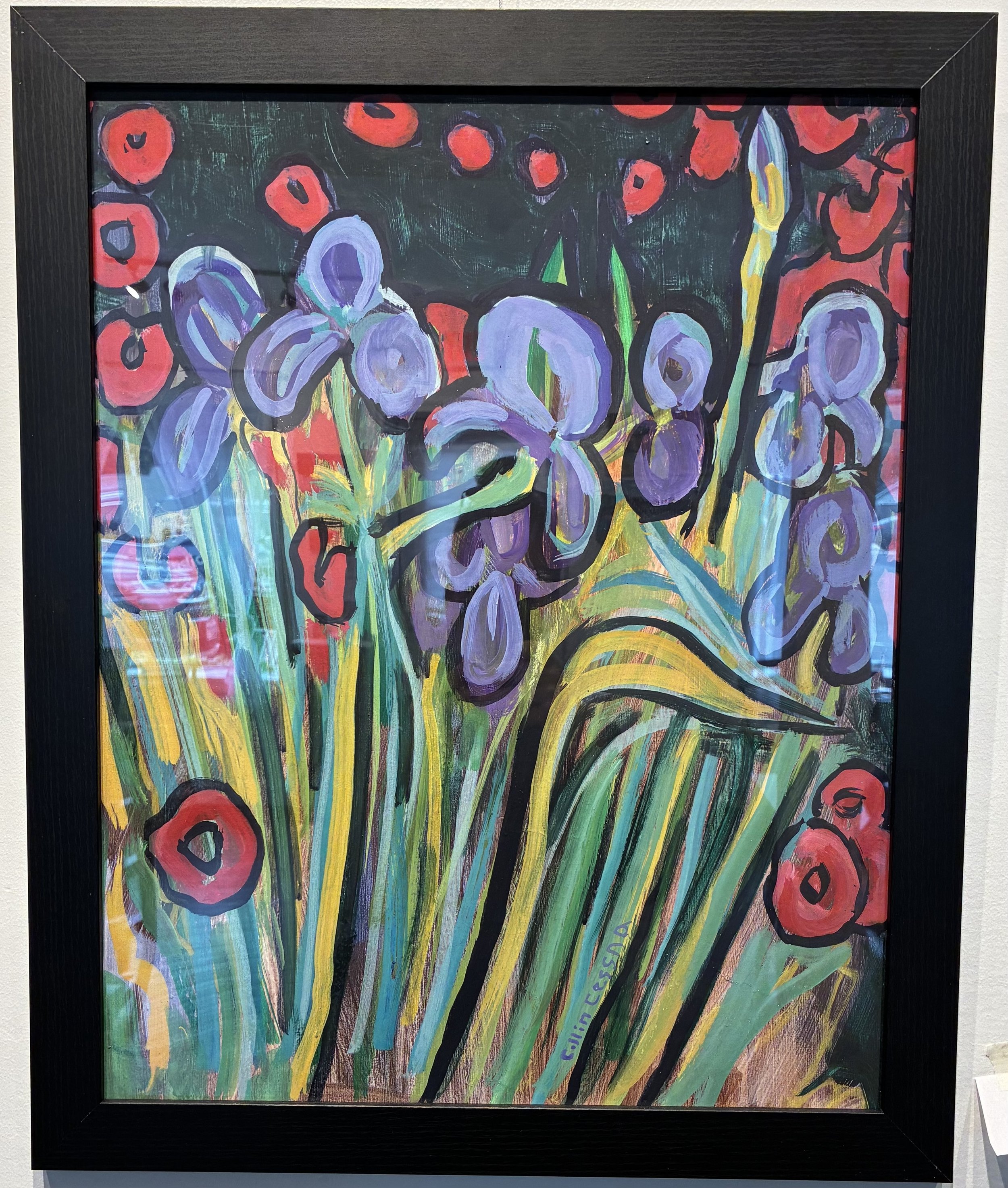 9 ”Irises and Azaleas" by Collin Cessna