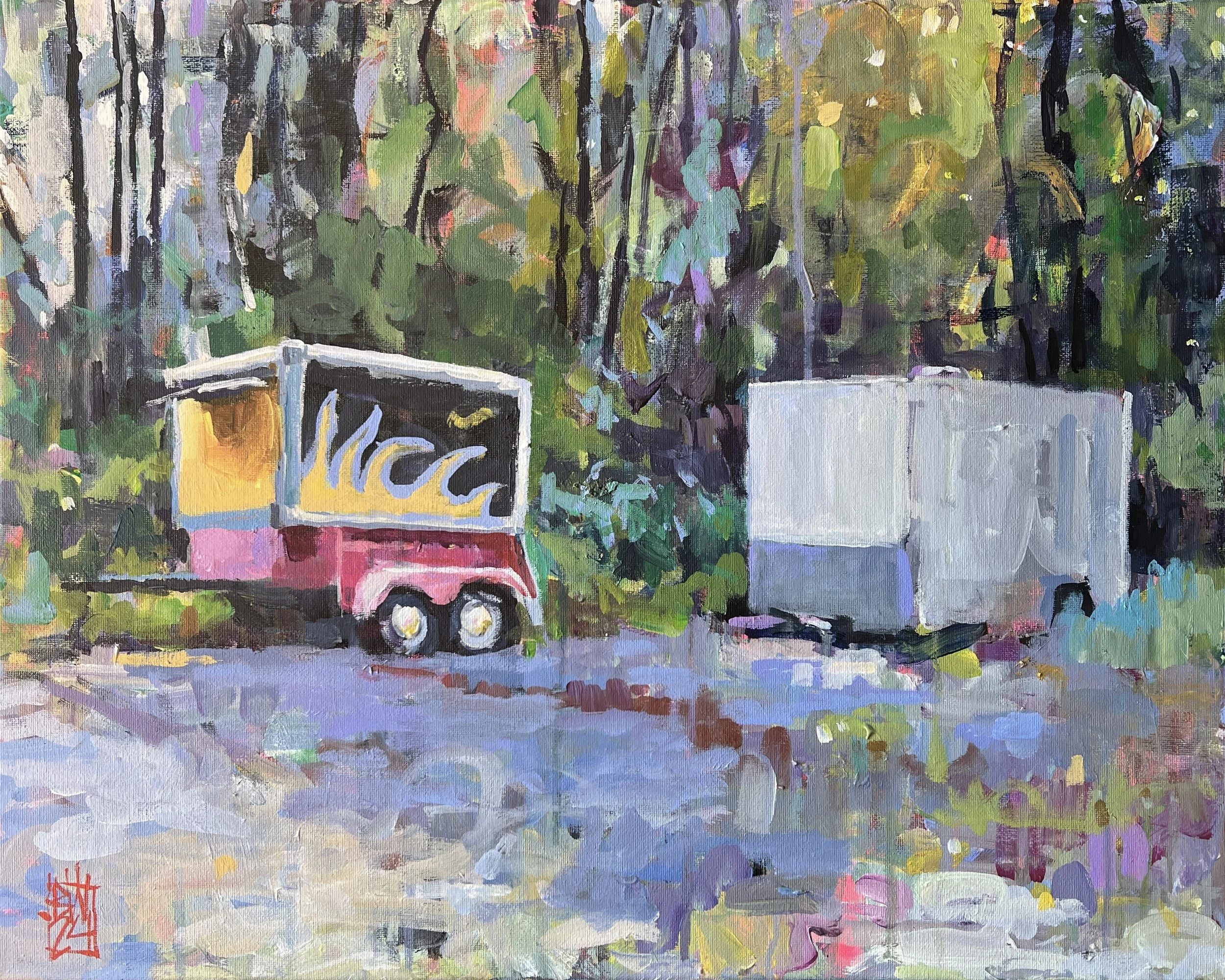 "Ticket to Flavortown" painting by Beth-Ann Wilson