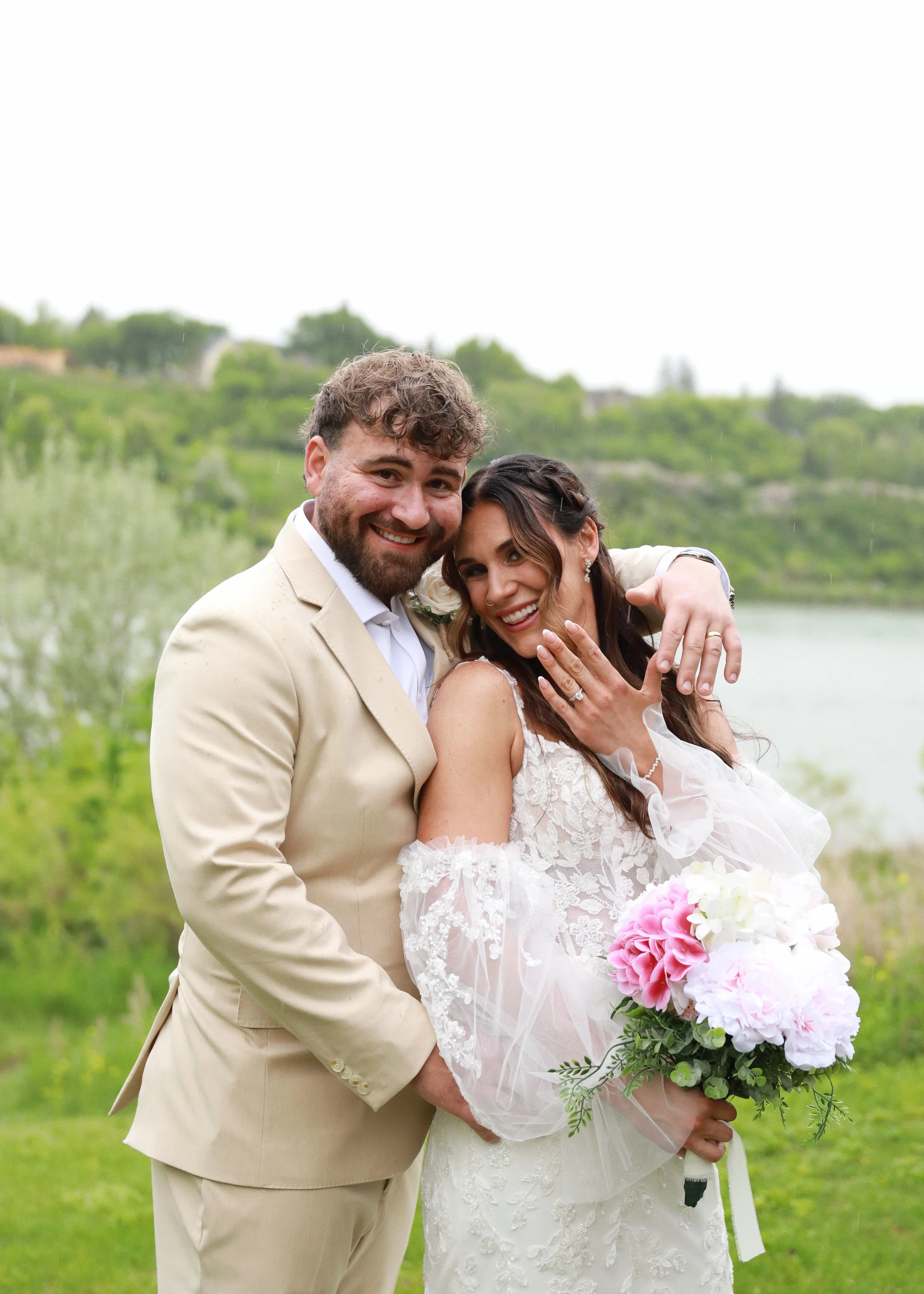 Lightsabers, Rain-Soaked Dresses, and So Much Laughter: Brianne &amp; Andras' Wedding