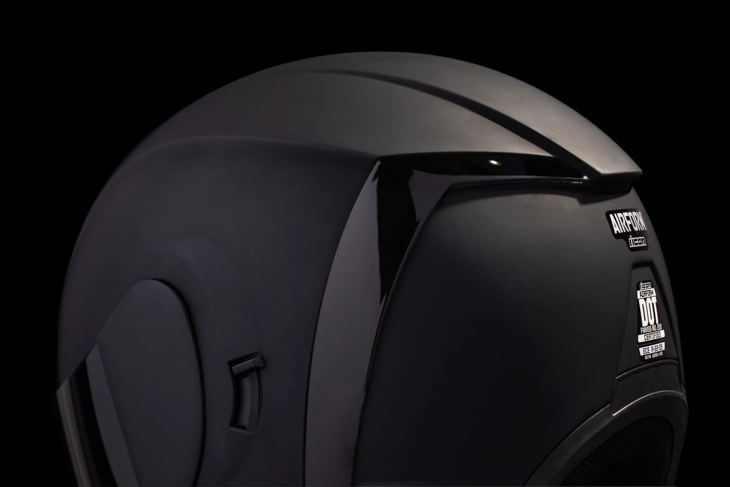 airoh executive motorcycle helmet 55 56 AIROH Black Motorbike Helmet Size S 55-56cm