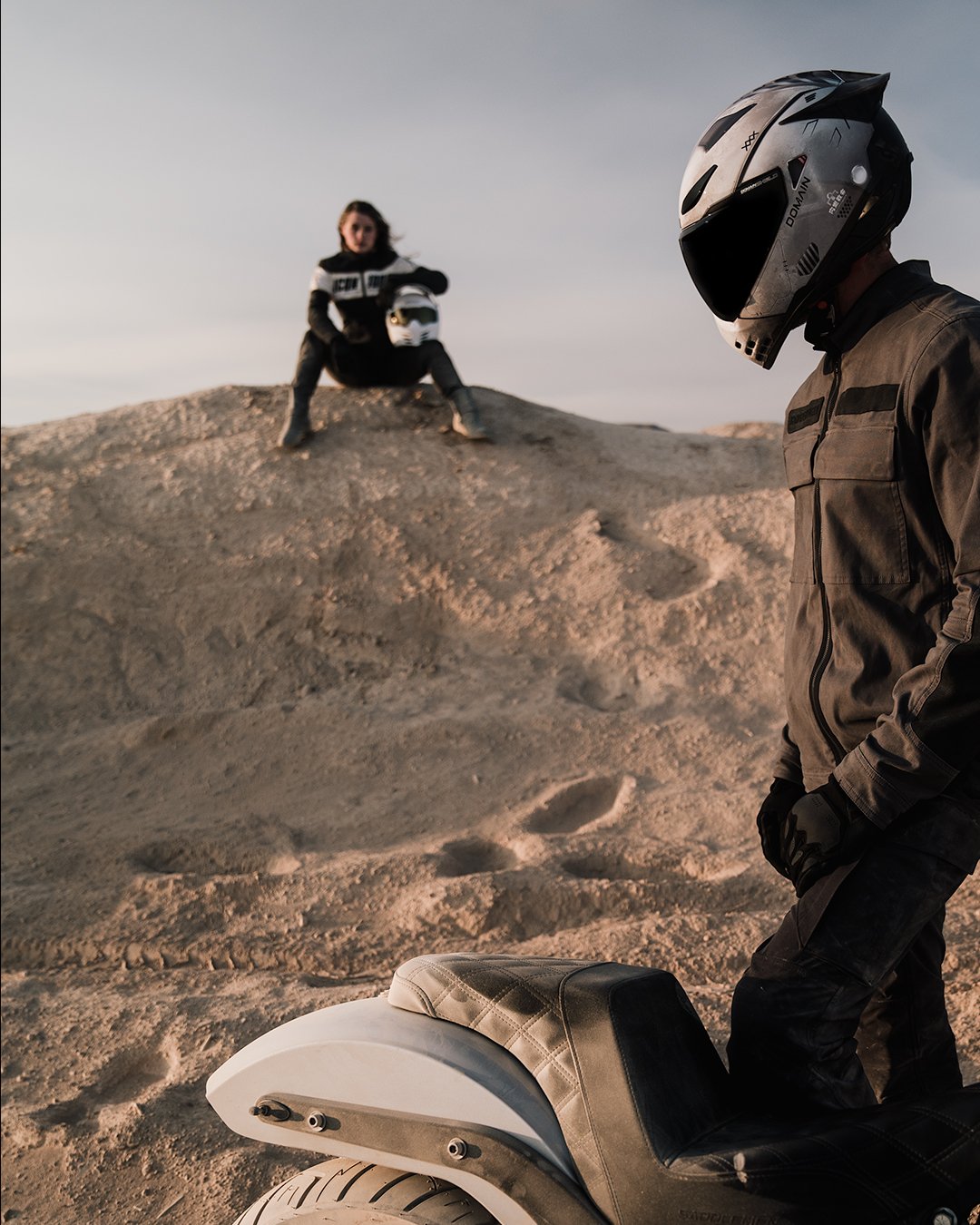A bleak future is more bearable when you have the right headgear for it. The Domain Future Proof Helmet is a cyberpunk vision of metal and tenacity, all wrapped up in a handcrafted, lightweight FRP shell for optimal strength and reduced weight.