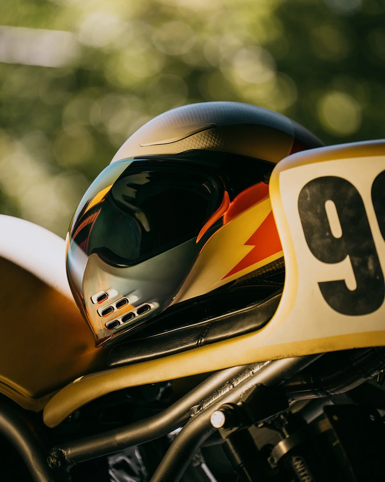 Retro roots, future vision. The Domain Bubble Shield brings &lsquo;70s swagger to modern speed.