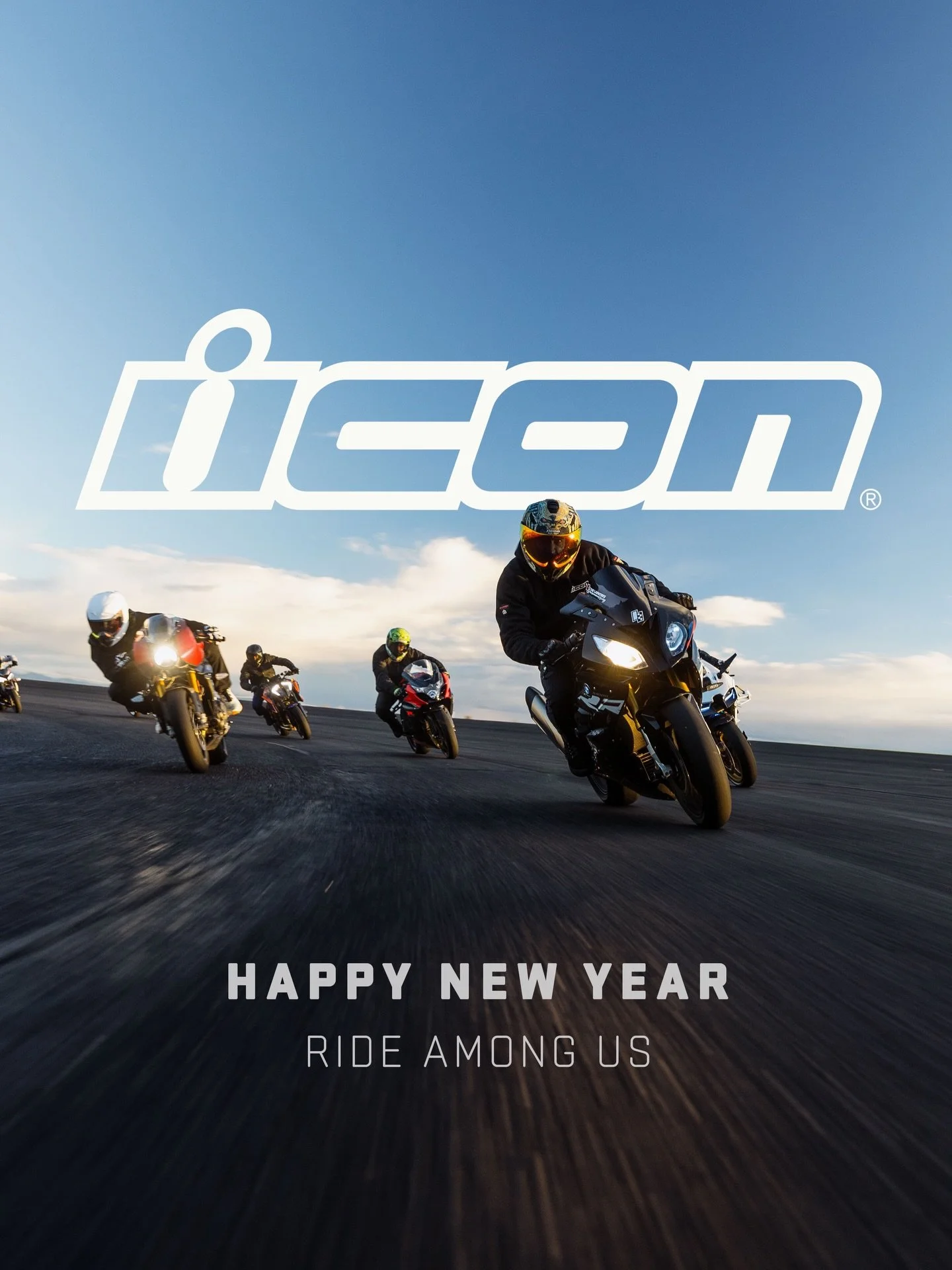 Grateful for an incredible 2025. 
New year, new gear, new rides on the horizon. 
The future is wide open.
Ride Among Us

#iconmotosports | #rideamongus