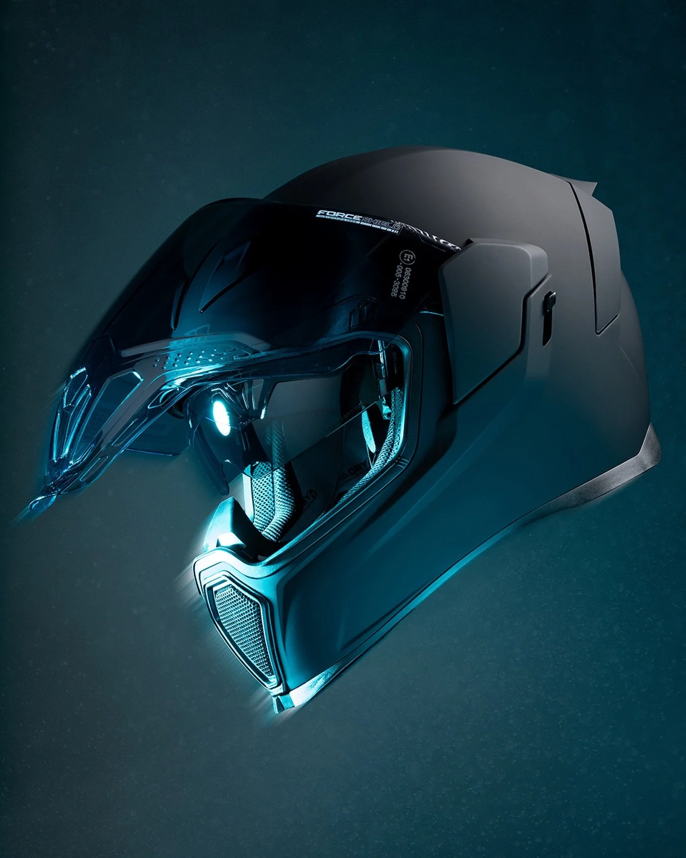 Blackout everything. Rubatone polycarbonate shell, Dark Smoke Forceshield, internal DropShield on demand, and a Hydradry liner built to breathe. ECE 22.06 approved. The Airflite Dark is available now.