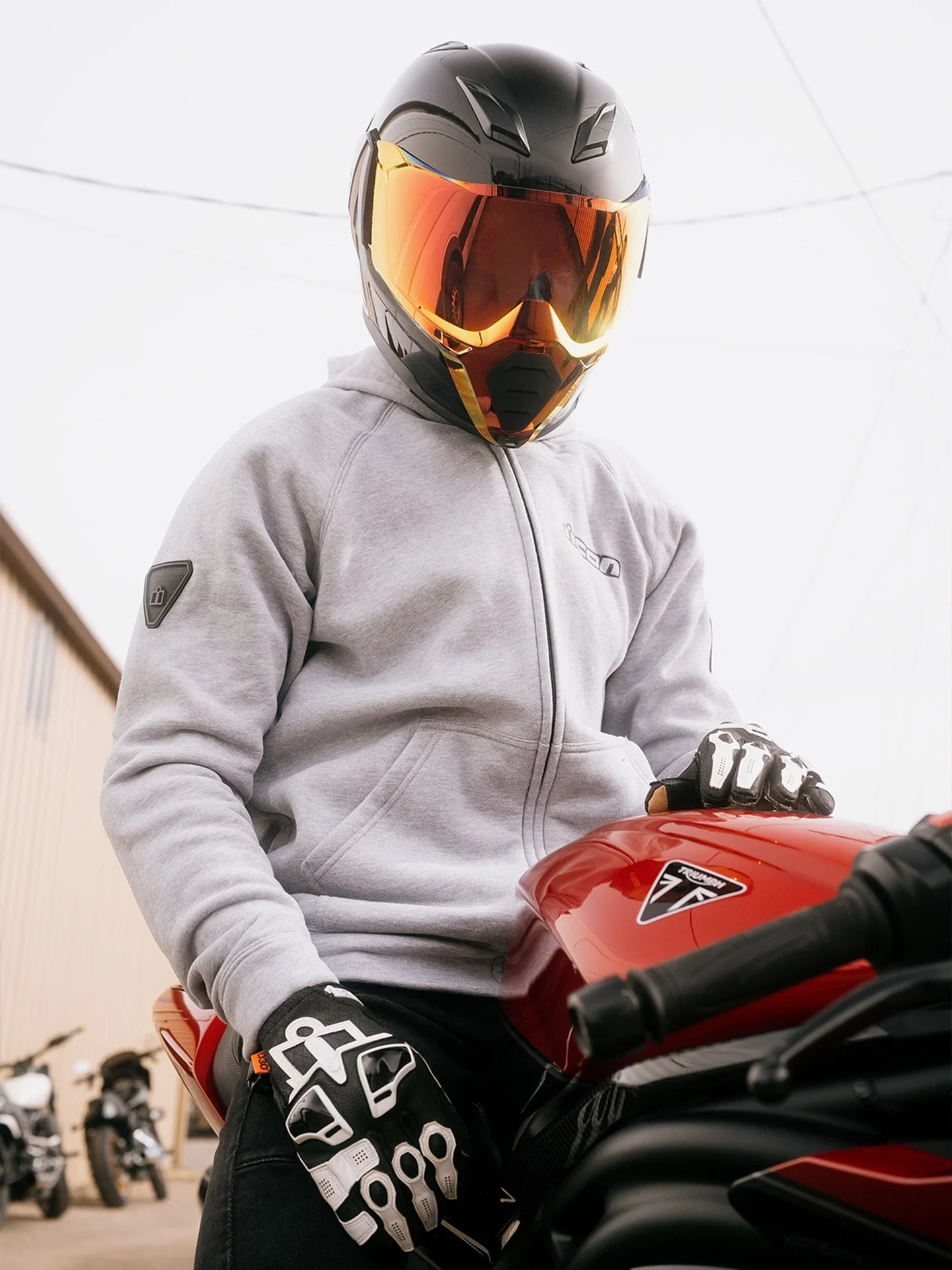 ULTRAFLITE Solid, Uparmor Hoodie. An unassuming exterior packed with performance. 

Available now at authorized ICON dealers.