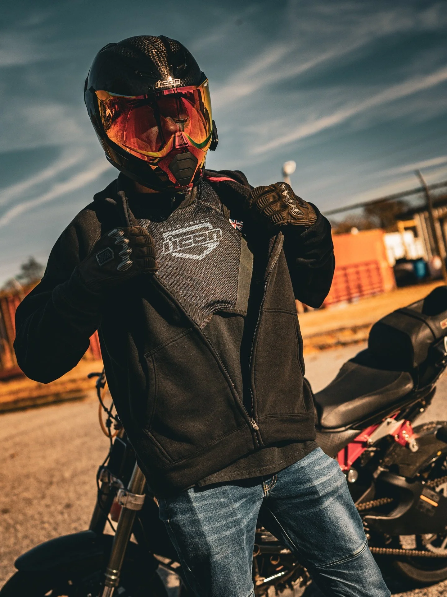 Field Armor SC Vest, low-profile protection for aggressive riding. D3O chest &amp; back armor, breathable Iron Weave&trade; mesh, and a secure elastic fit. Built to disappear under your jacket, not your ride.