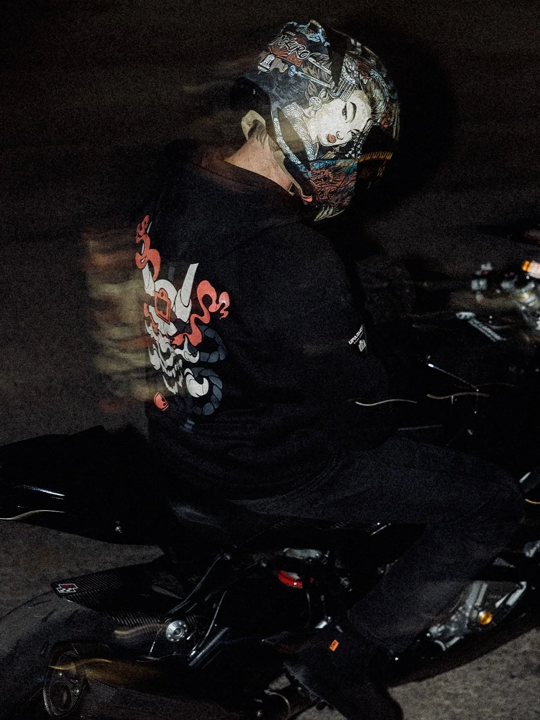 Built for the midnight run.
The Uparmor Odokuro Hoodie features a reinforced 10oz cotton/poly shell, D3O Ghost, and a Viper back protector.

Available now at authorized ICON dealers.