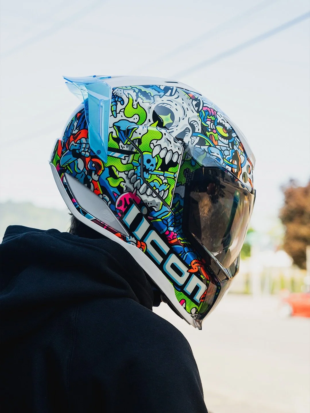 Back in stock!

Sketch your way through the chaos of the streets with the Ultraflite Doodle. Draw your own line with the chaotic skull pop-art, and turn out the lights to reveal glow-in-the dark hits.

Available now at authorized ICON dealers.