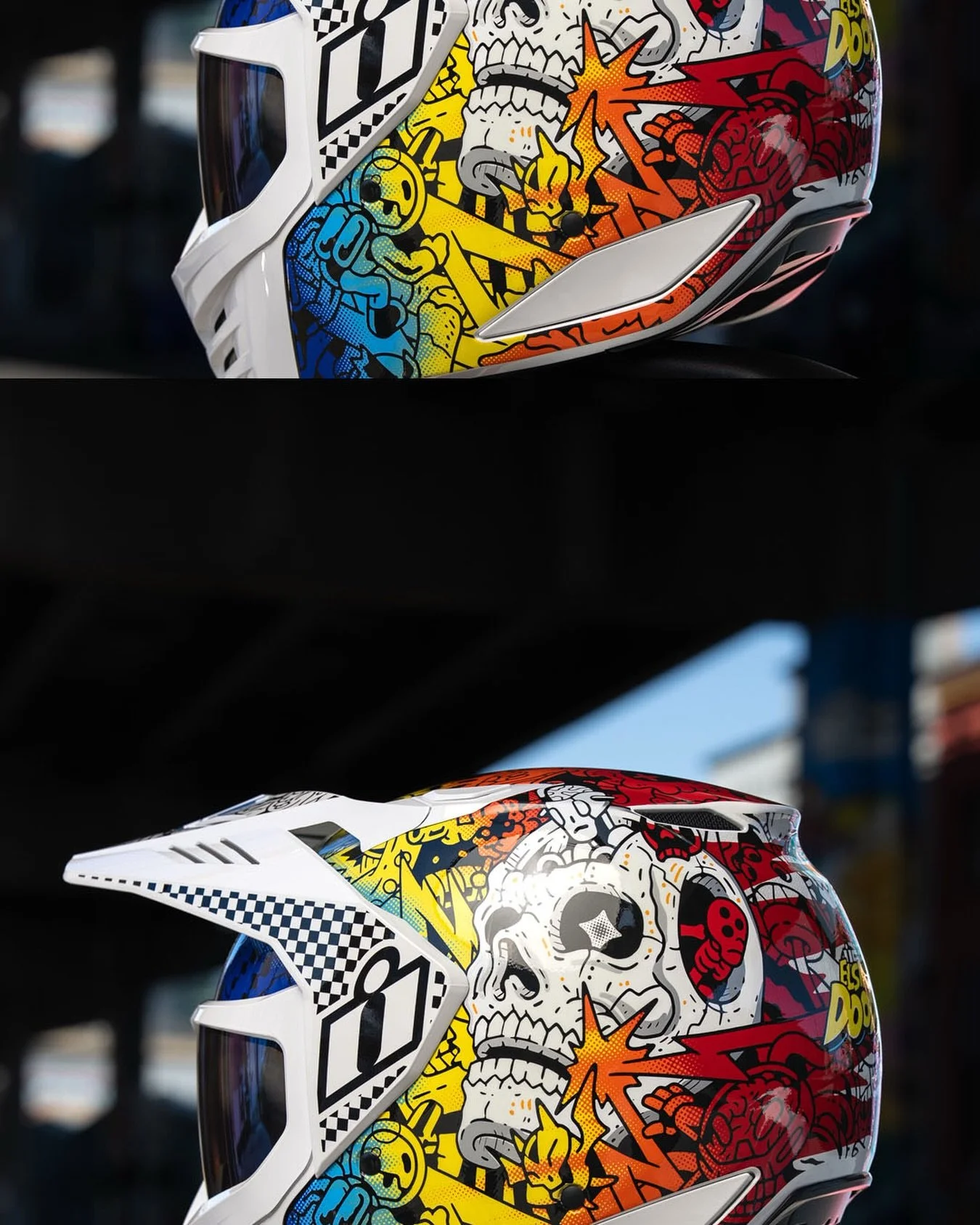 Just Say When - The Elsinore Doodle 3 is ready for whatever you&rsquo;ve got. With unmatched cooling for maximum flow and go, plus a quick flip face mask you&rsquo;ll be steady mobbin&rsquo;. 
 
Since 2002, ICON has been building purpose-built street