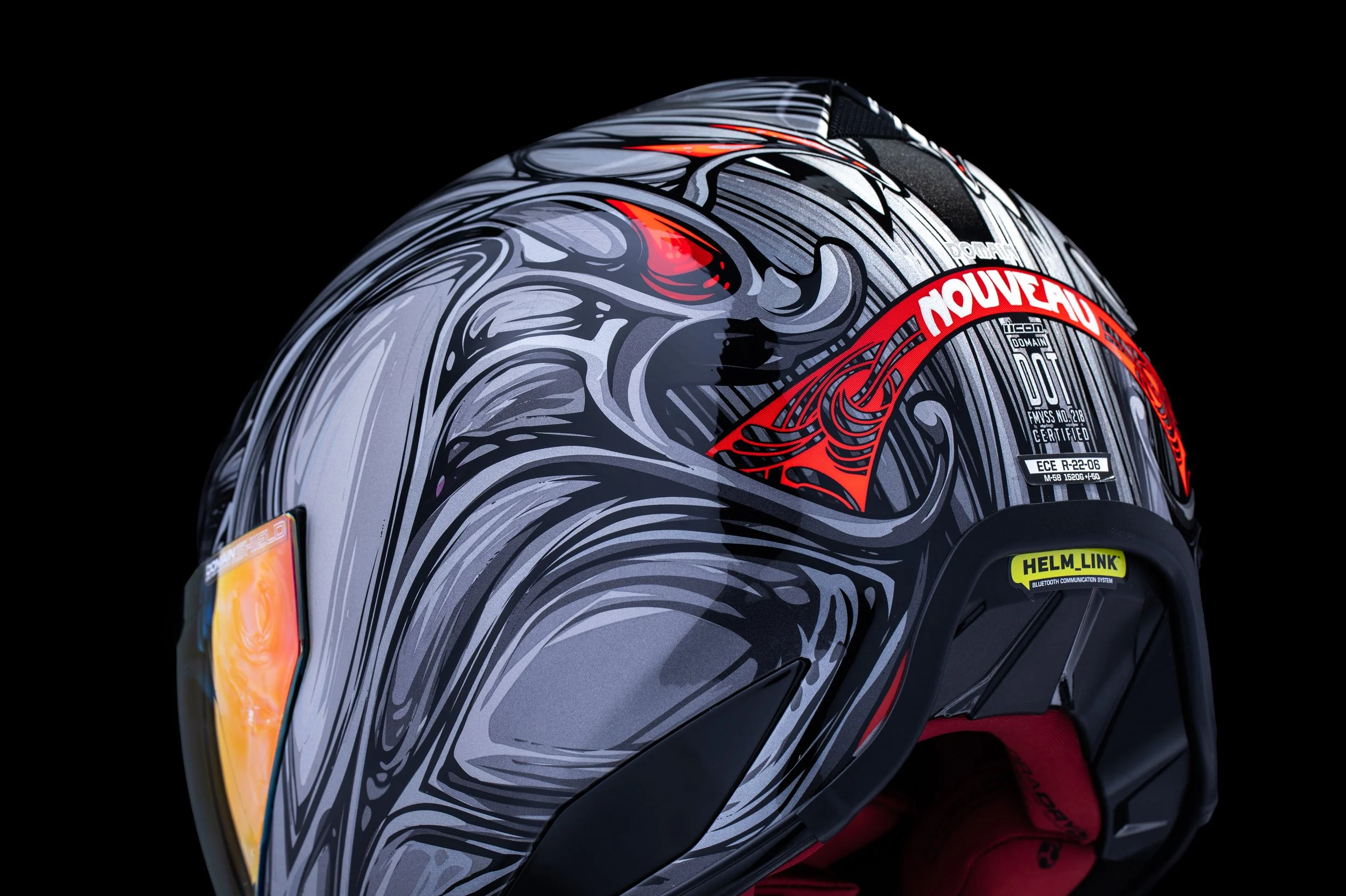 3xl full face motorcycle helmet Castle X CX935 Solid Modular Helmet Gloss Black,3XL