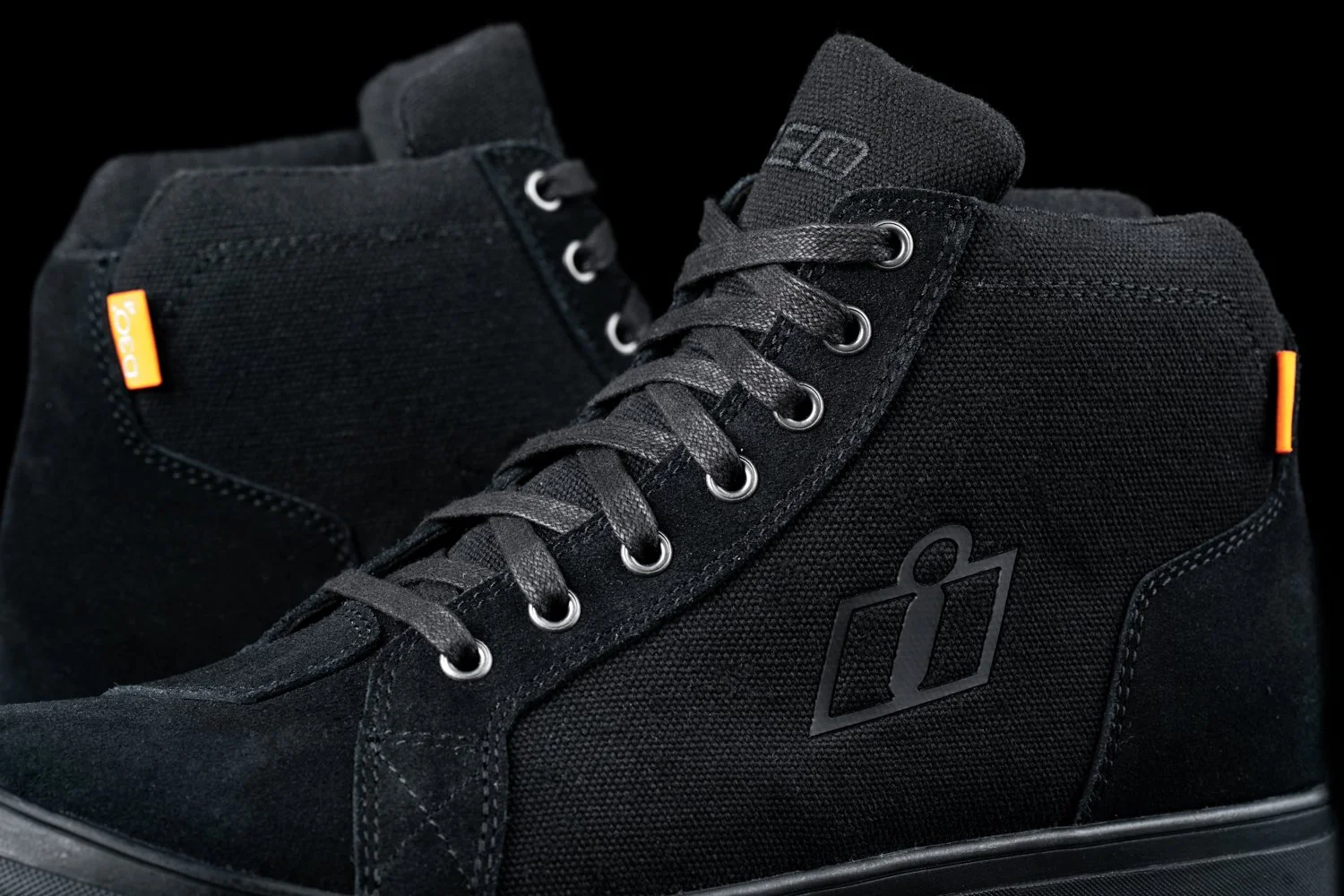 ICON Carga CE Stealth Black Suede Motorcycle Riding Boots Mens Size 11.5 NEW CargaShoeDetail-2.jpg?format=2500w main image 4