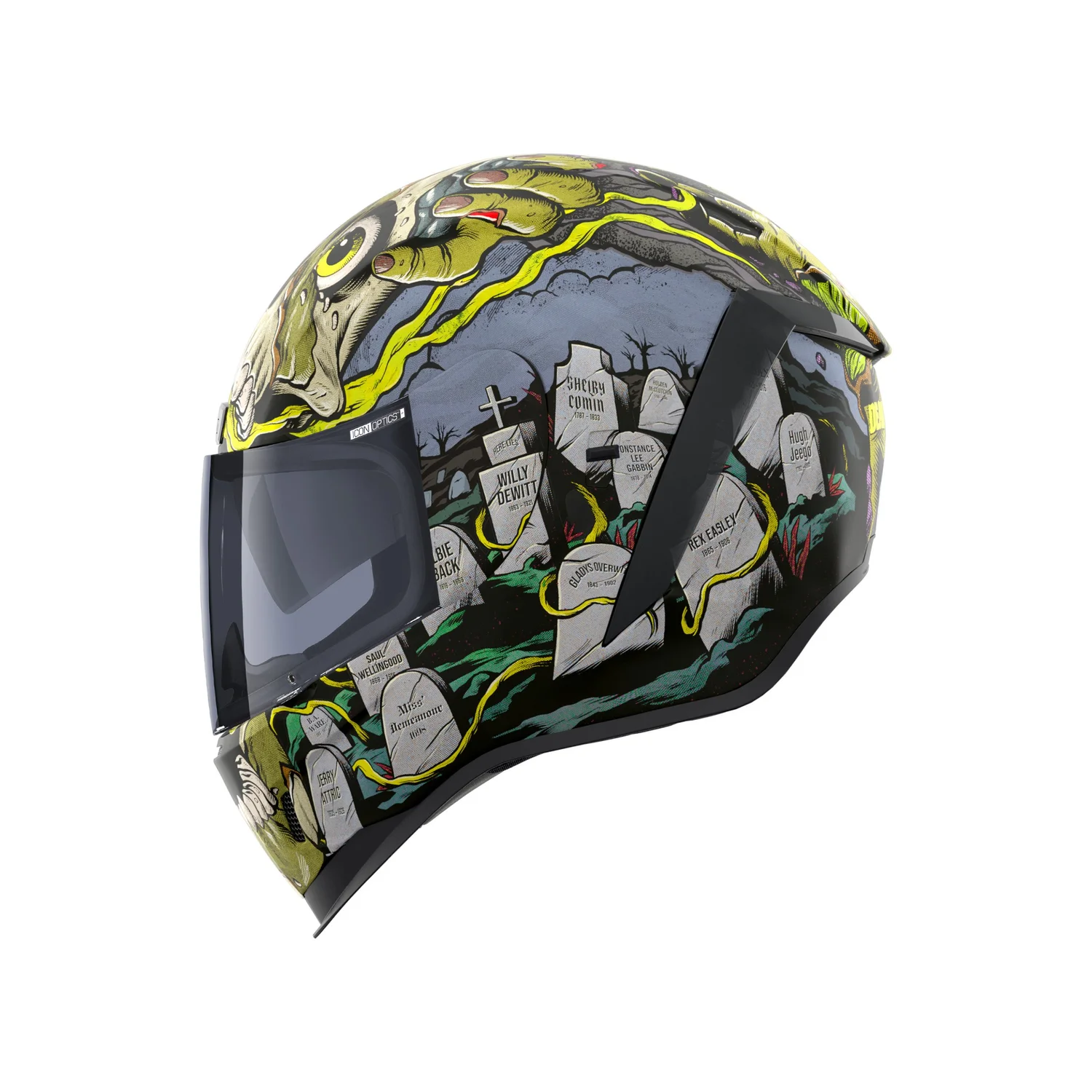 deadmauw motorcycle helmet DMD - SKULL - RETRO OPEN FACE VINTAGE Painted to color. Day of the Dead custom